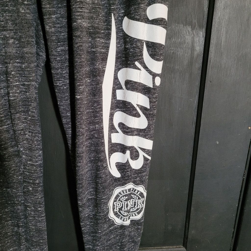Pink PINK VS, dark gray, lightweight sweatpants, GUC, Size M Size 30" / US 8 / IT 44 - 4 Thumbnail