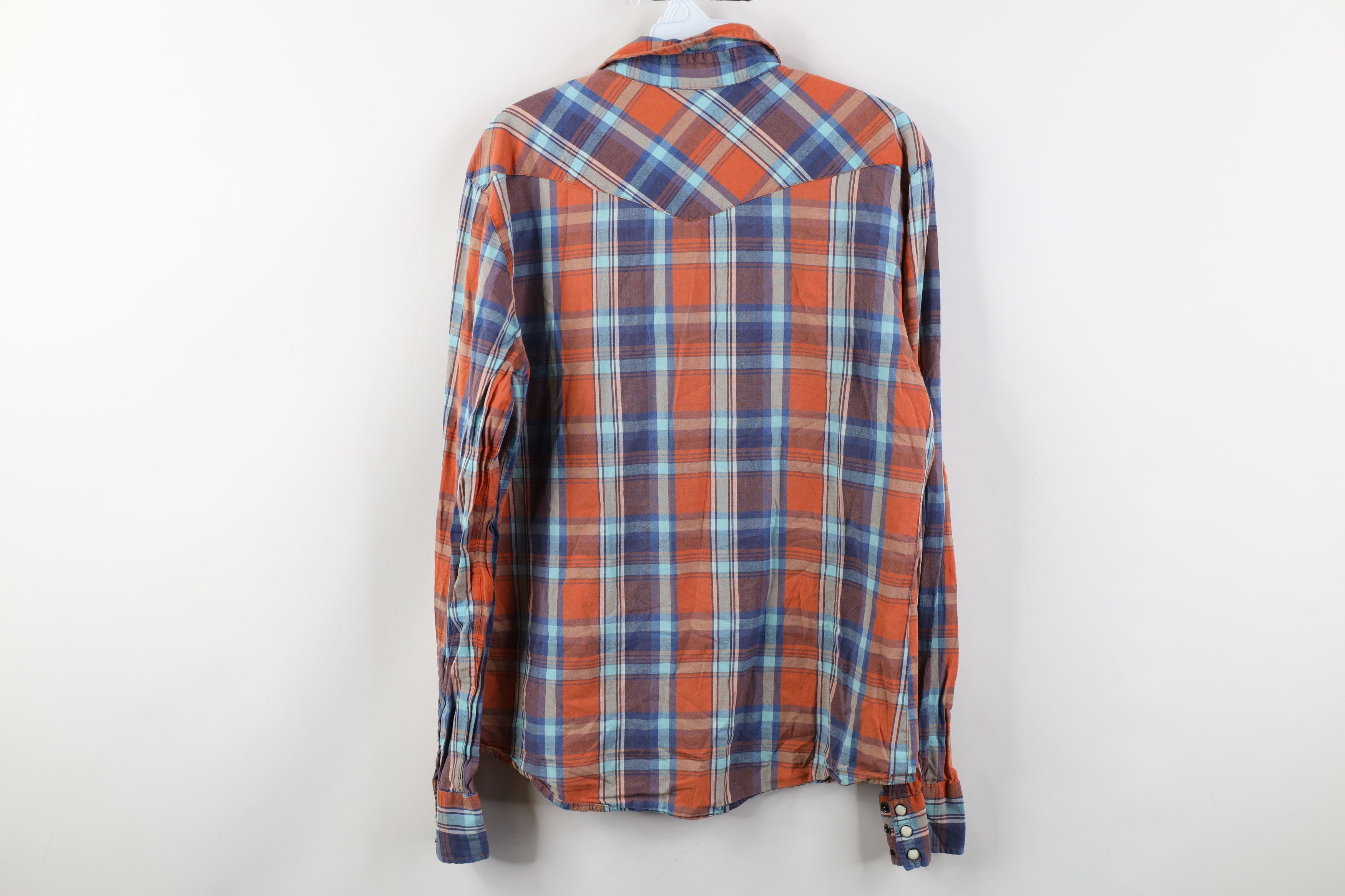 Salt Valley Vintage Salt Valley Western Madras Plaid Snap Button Shirt Size US M / EU 48-50 / 2 - 12 Thumbnail