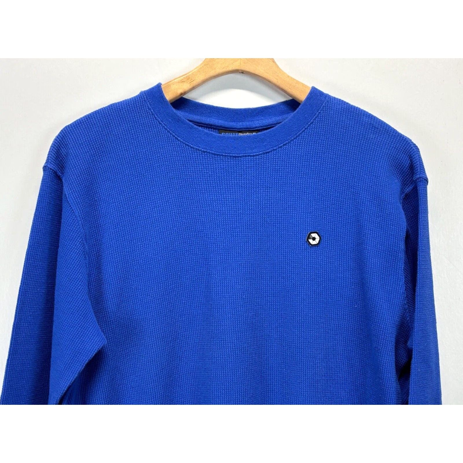 Southpole Southpole Blue Long Sleeve Thermal Waffle Knit Shirt Mens Medium Size US M / EU 48-50 / 2 - 2 Thumbnail