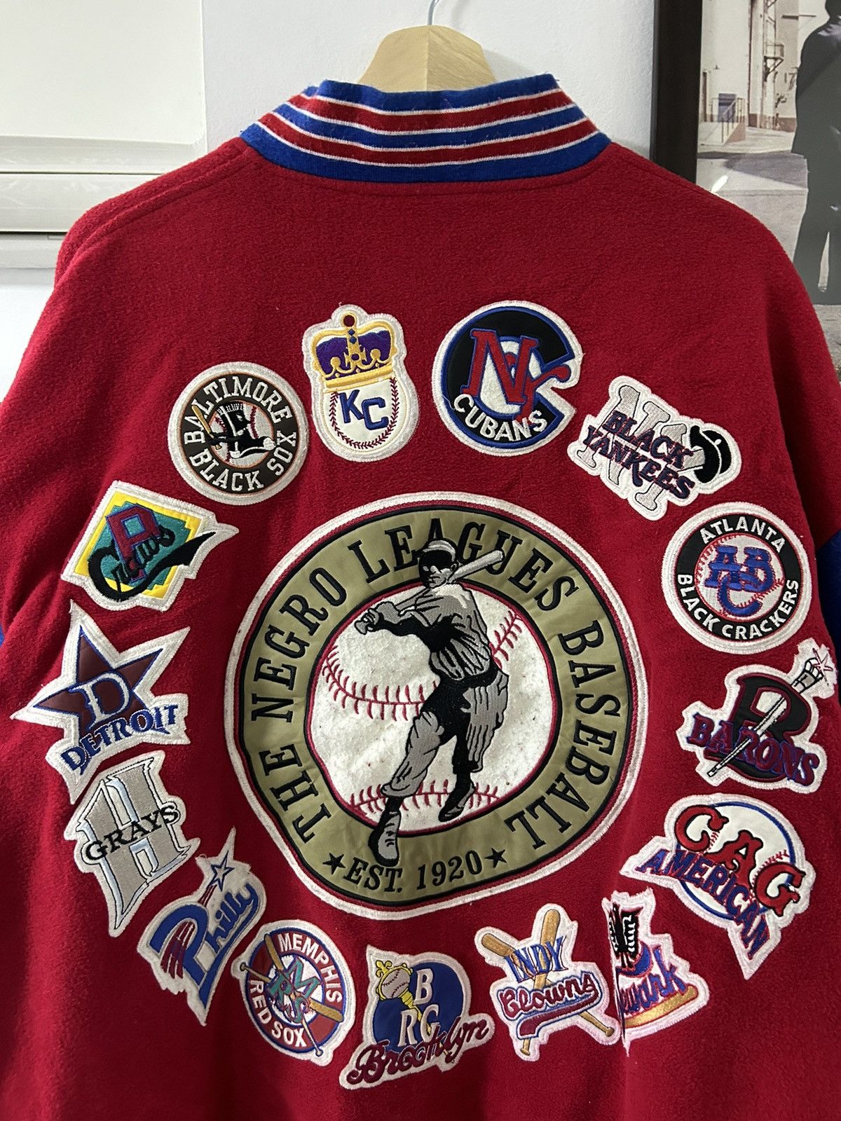 Authentic Negro Leagues × MLB Vintage Negro League Baseball varsity jacket Size US XL / EU 56 / 4 - 3 Thumbnail