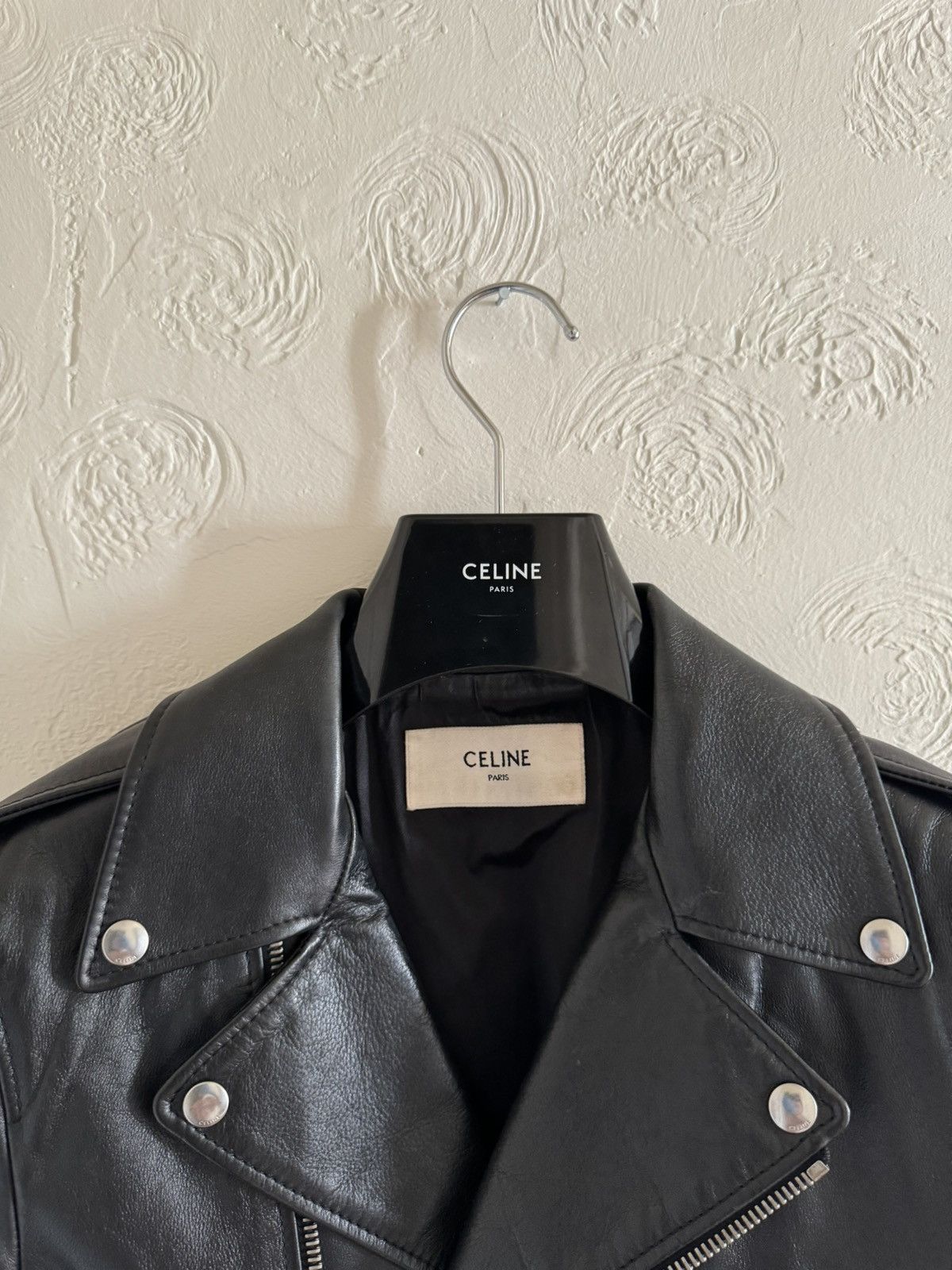 Celine × Hedi Slimane Celine Leather Jacket Biker Motorcycle 44 Size US S / EU 44-46 / 1 - 10 Thumbnail