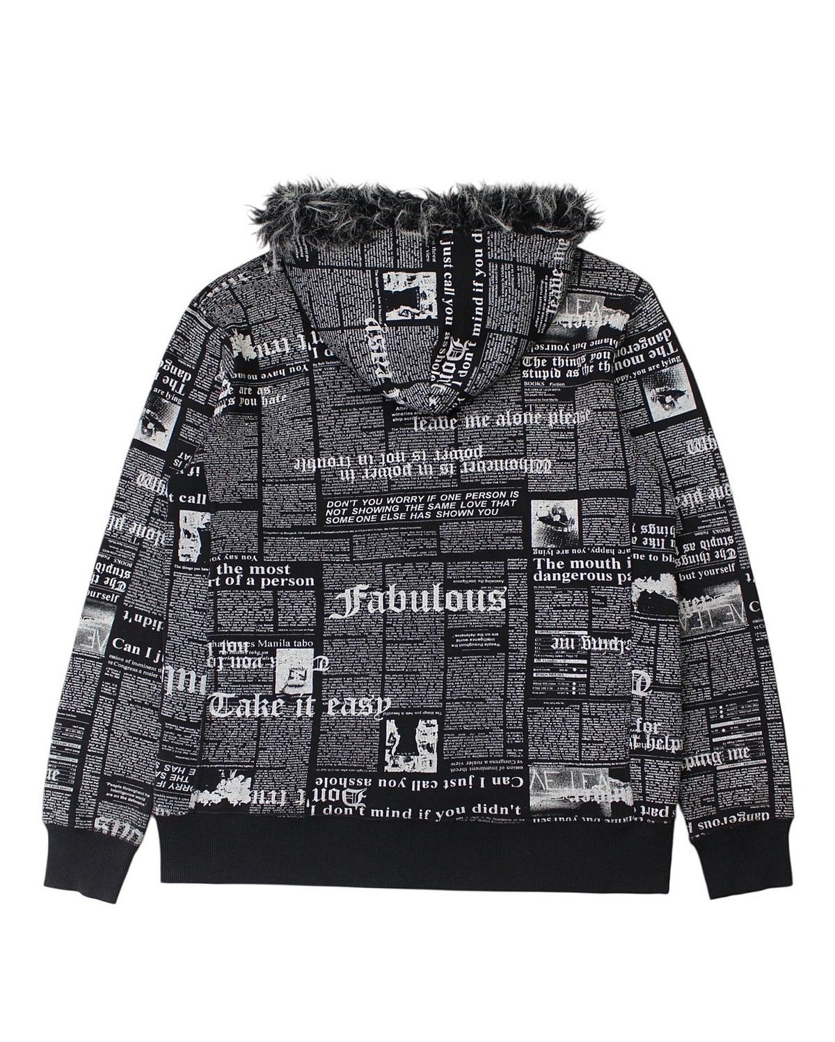 If Six Was Nine SS2005 SPLENDID SATISFACTION GOTHIC NEWSPAPER HOODIE Size US M / EU 48-50 / 2 - 2 Thumbnail