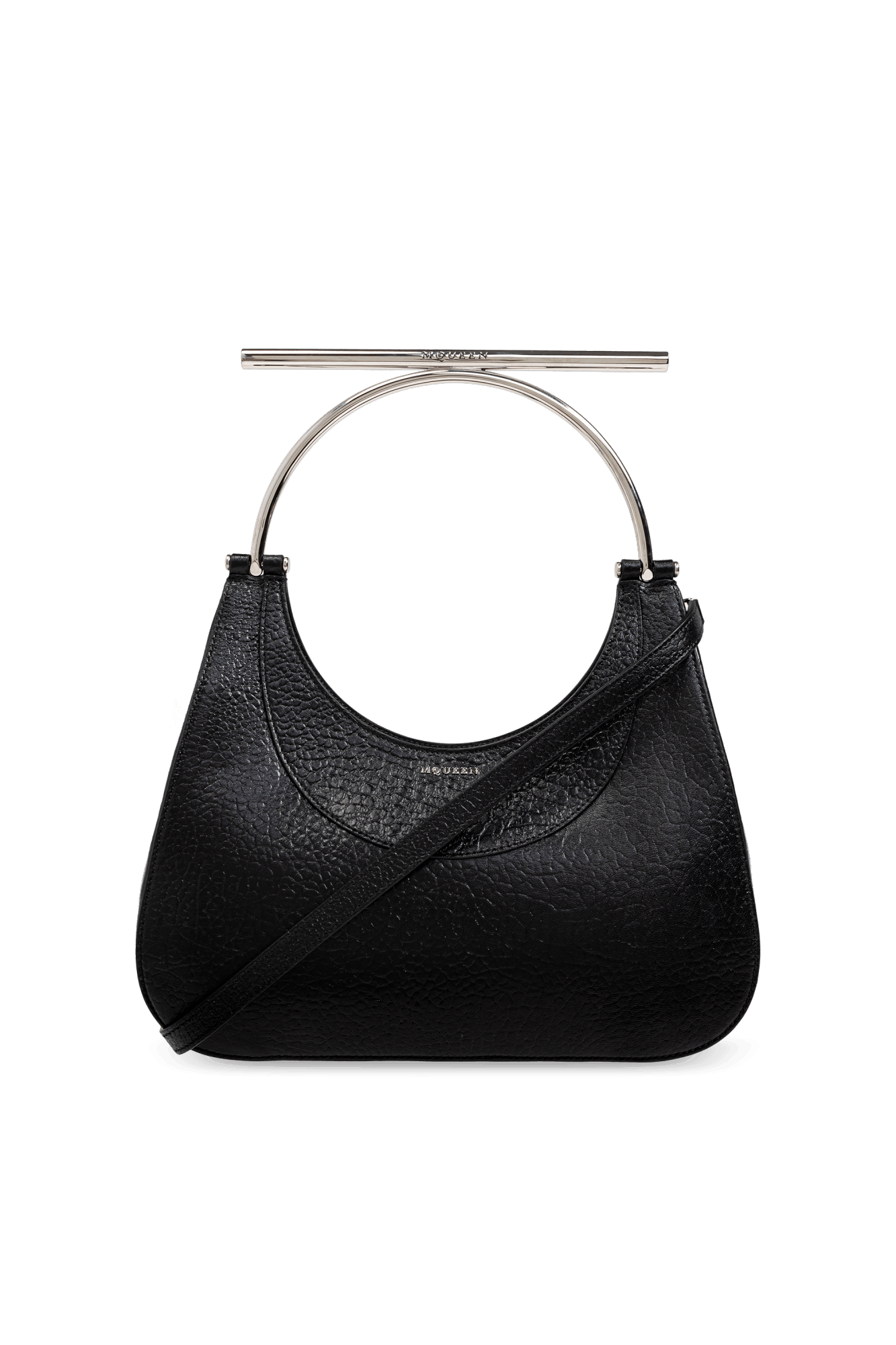 Alexander McQueen o1s22i1n1024 Size: OS / Cross-Bar Handbag in Black Size ONE SIZE - 1 Thumbnail