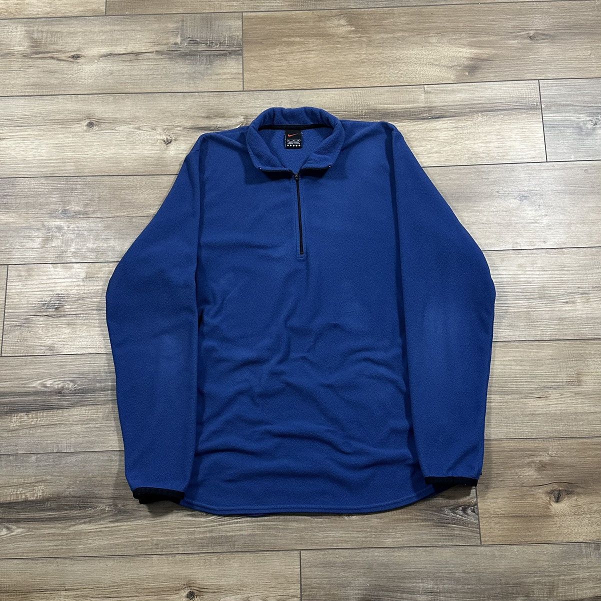 Nike Vintage 90s Nike Alpha Project Blue Fleece Quarter Zip Size US XL / EU 56 / 4 - 1 Thumbnail