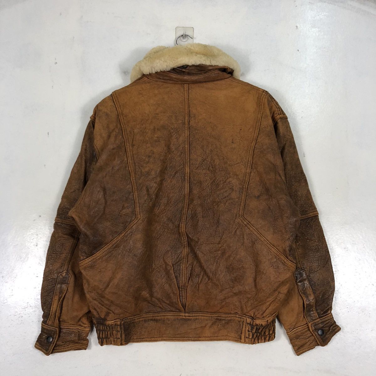 Vintage Mens Robbo Leather Military Jacket Size US M / EU 48-50 / 2 - 7 Thumbnail