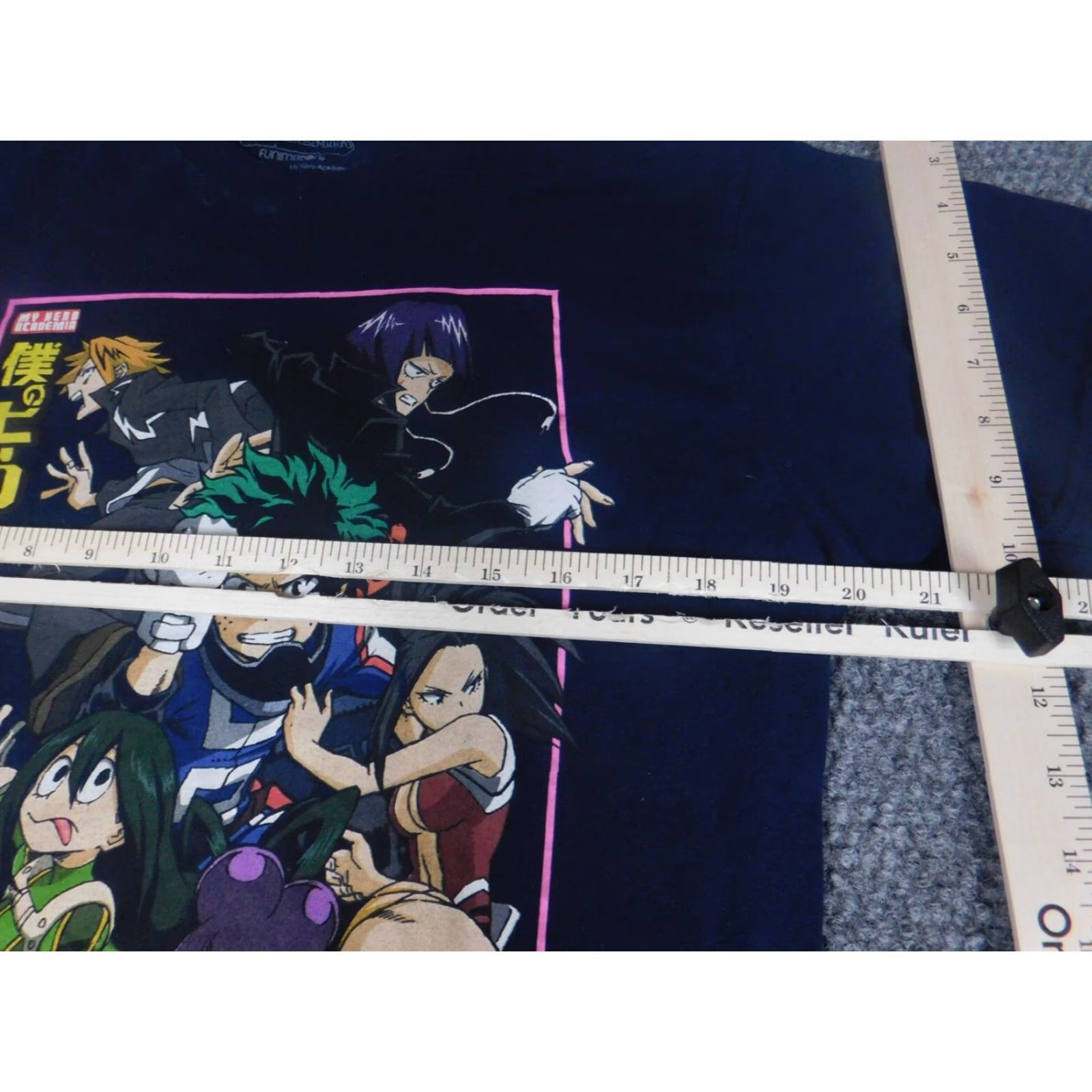 Vintage My hero academia Shirt Mens Medium Blue T-Shirt Crew Neck Cotton Blend Polyester Logo Short Sleeve Size US M / EU 48-50 / 2 - 7 Thumbnail