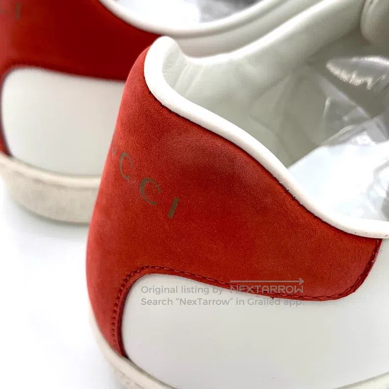 Gucci Gucci Ace series white striped double G embroidered lace-u Size US 7 / IT 37 - 9 Thumbnail