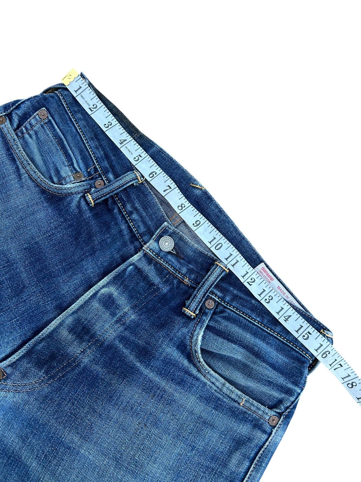 Kapital Thrashed Vintage Evisu Selvedge Denim Jeans Size US 32 / EU 48 - 17 Thumbnail