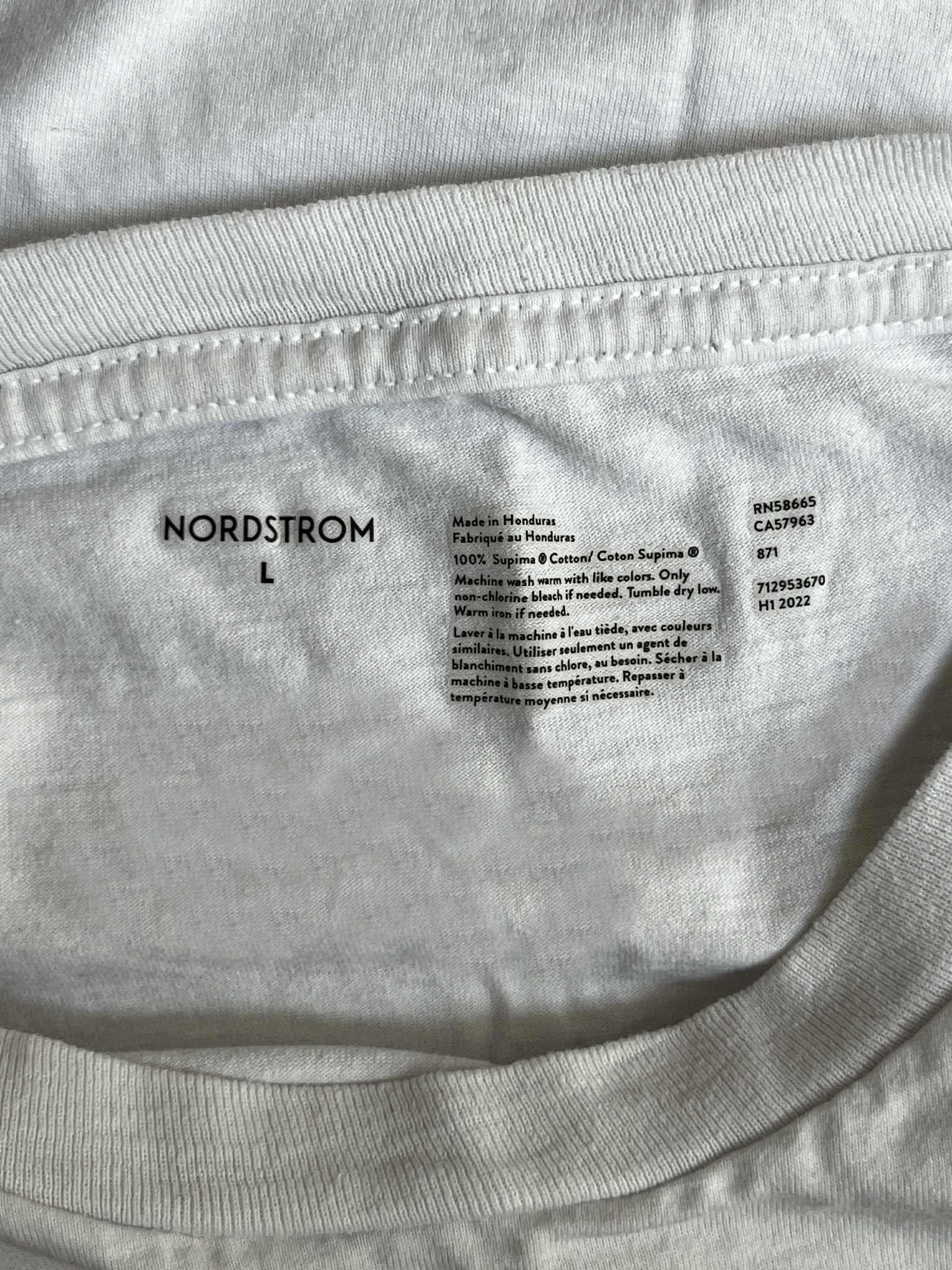 Nordstrom Nordstrom White Blank T Shirt L Size US L / EU 52-54 / 3 - 3 Thumbnail