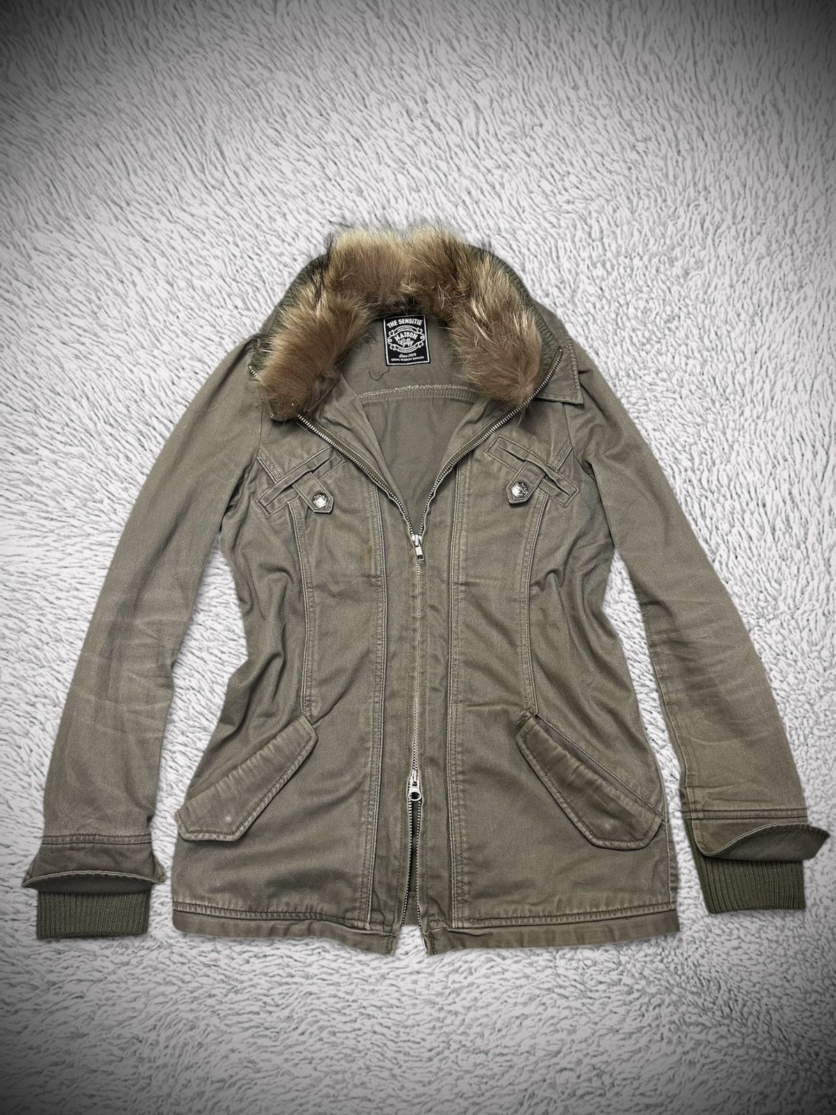 Japanese Brand 💥rare💥 maison gilly faux fur military lgb x goa jacket Size US M / EU 48-50 / 2 - 1 Thumbnail