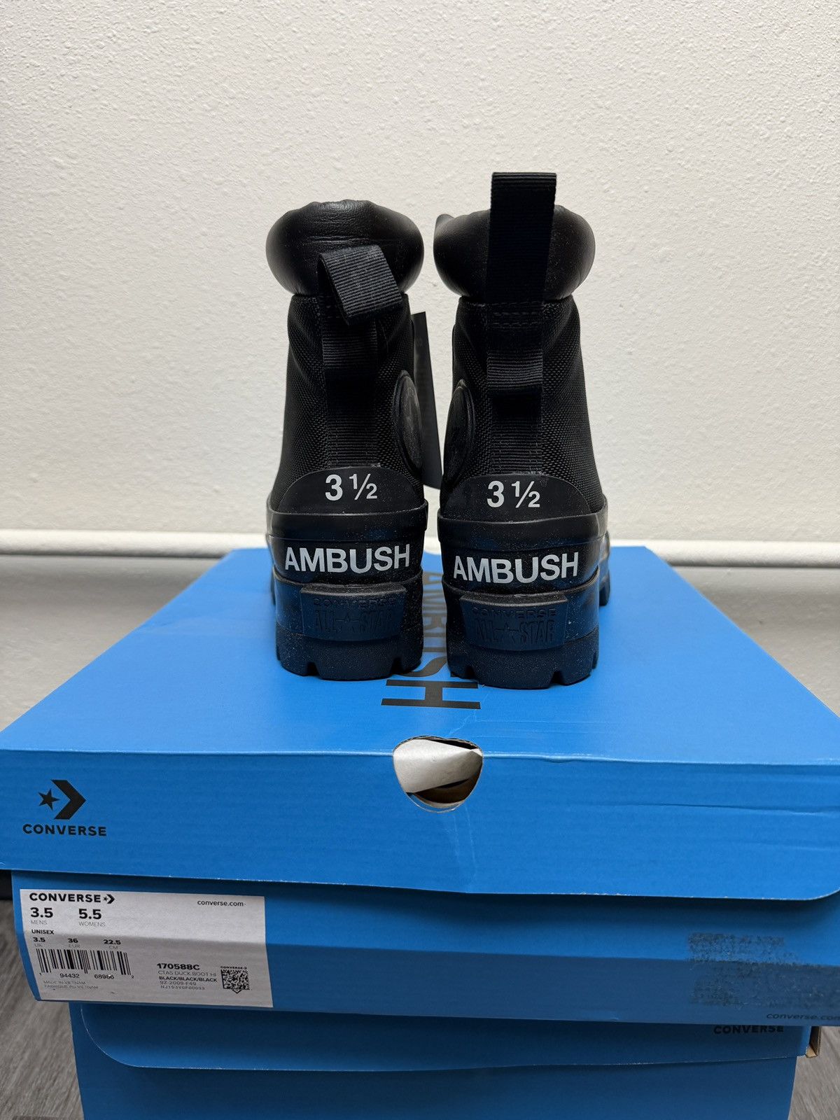 Ambush Design × Converse Converse x Ambush CTAS Duck Boot Black Canvas Womens Size US 5.5 / IT 35.5 - 4 Thumbnail