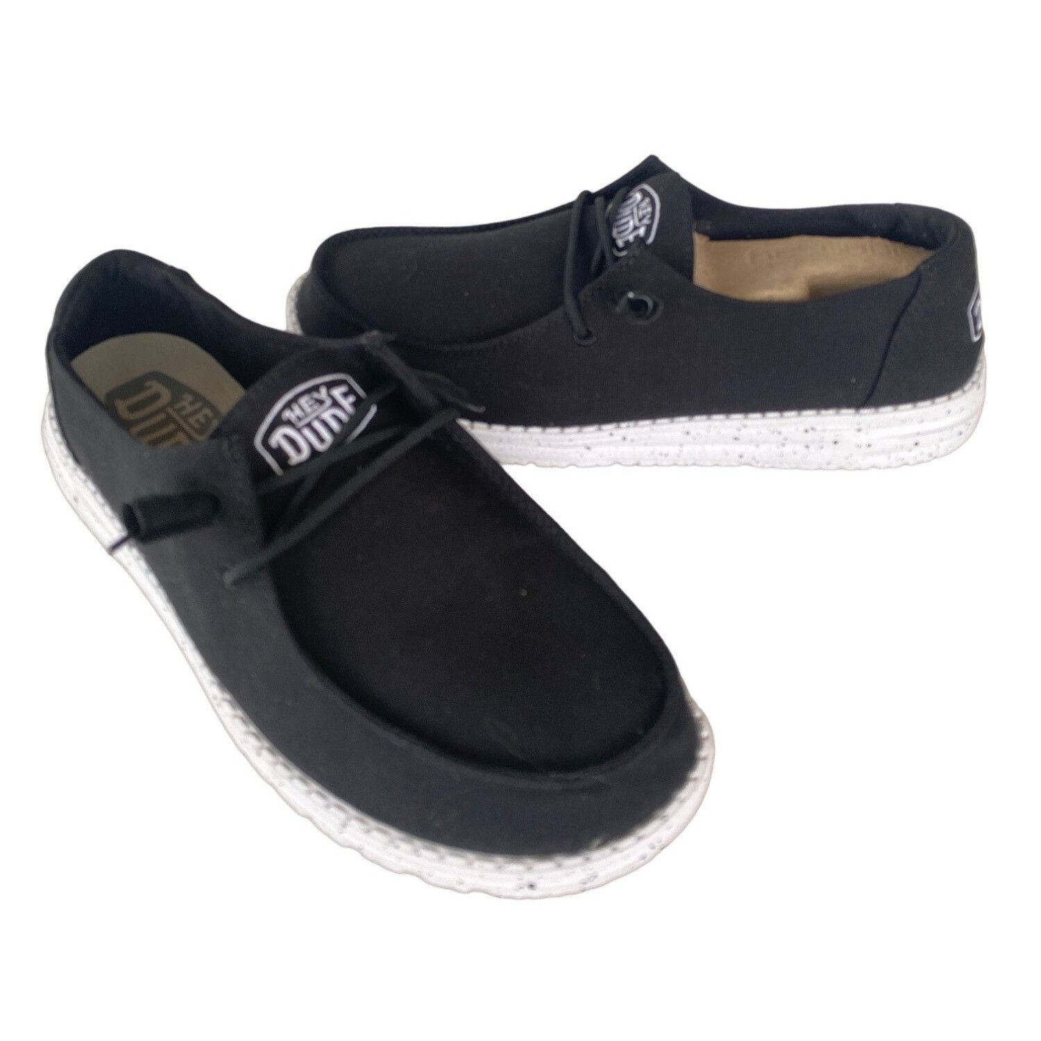 Other NWT Hey Dude Women's 10 Wendy Slub Black Canvas Casual Sneak Size US 10 / IT 40 - 1 Thumbnail
