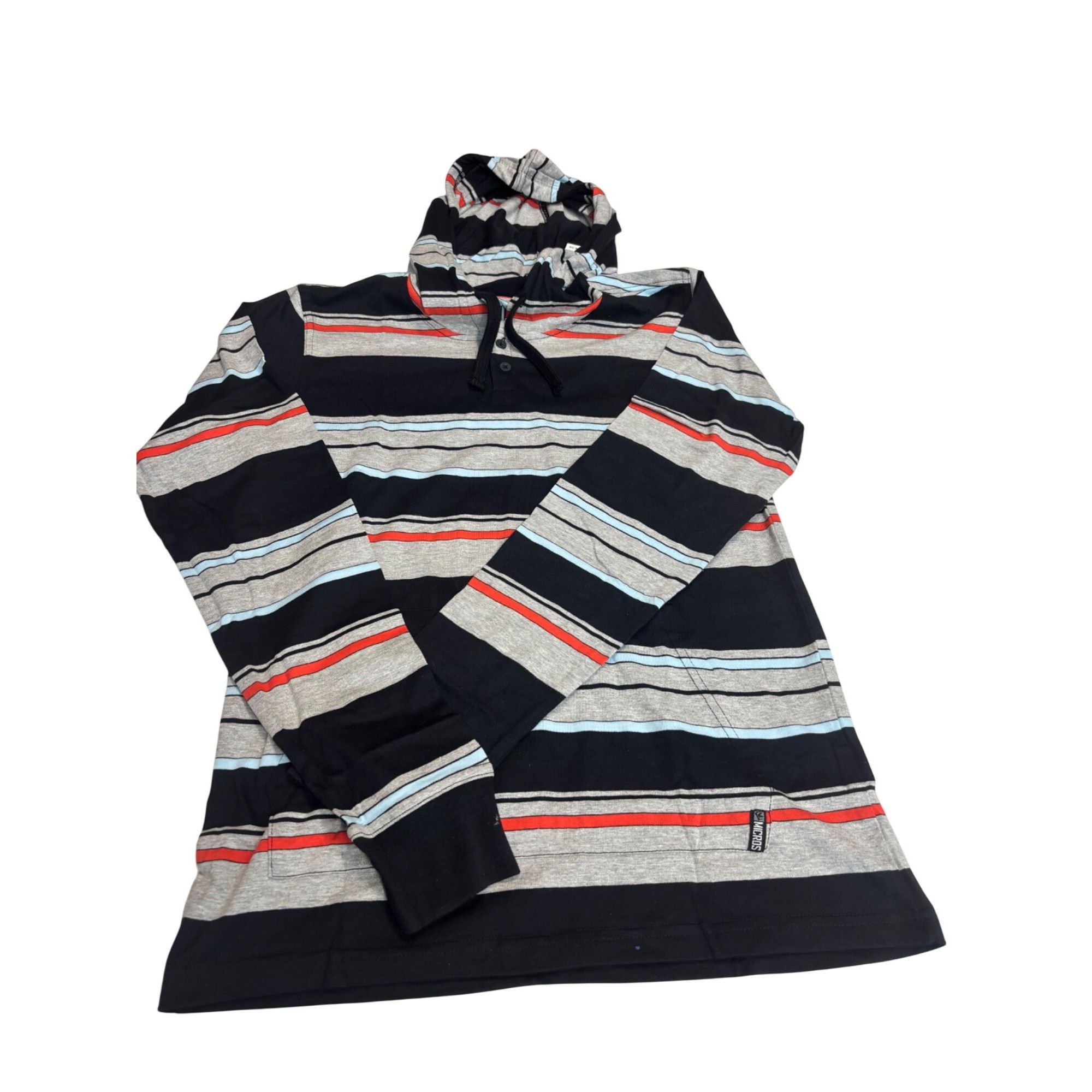 Other Micros Men’s Variagated Striped Long Sleeve Hooded Tee, Sz. Size US S / EU 44-46 / 1 - 11 Thumbnail