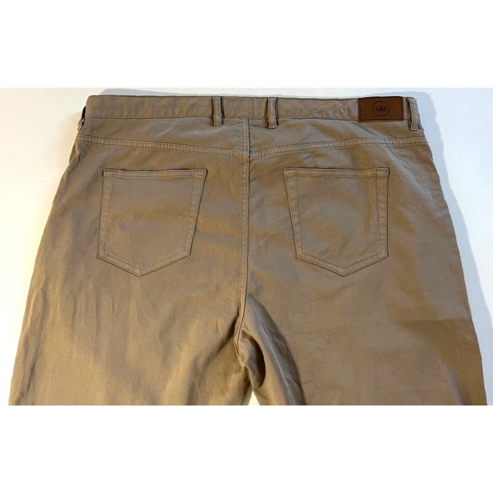 Peter Millar Peter Millar Men’s Ultimate Sateen Five-Pocket Pants 40x34 Tan Cotton Blend Flat Front Straight Slim Regular Shirt? Size US 40 / EU 56 - 3 Thumbnail