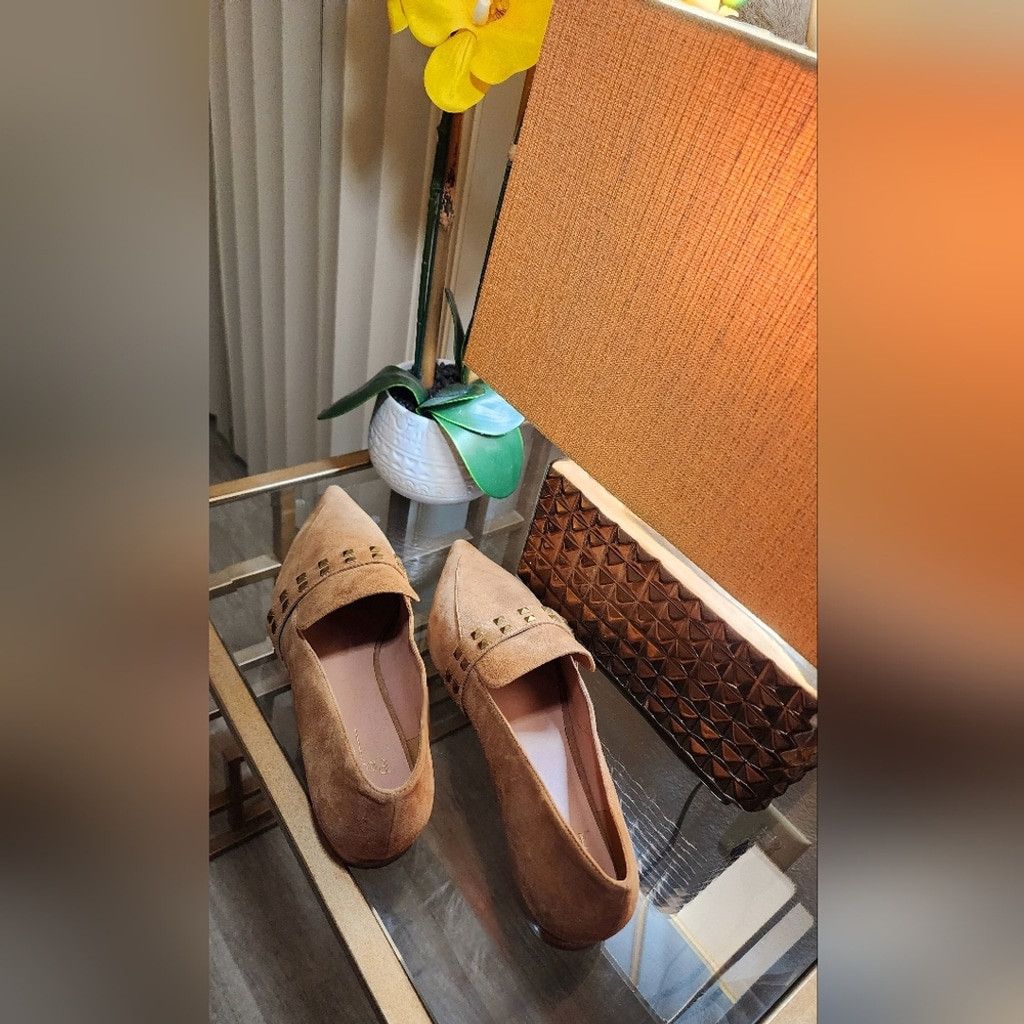 Other NWOT Linea Paolo Mylene Studded Pointed Toe Flats Size US 12 / IT 42 - 3 Thumbnail