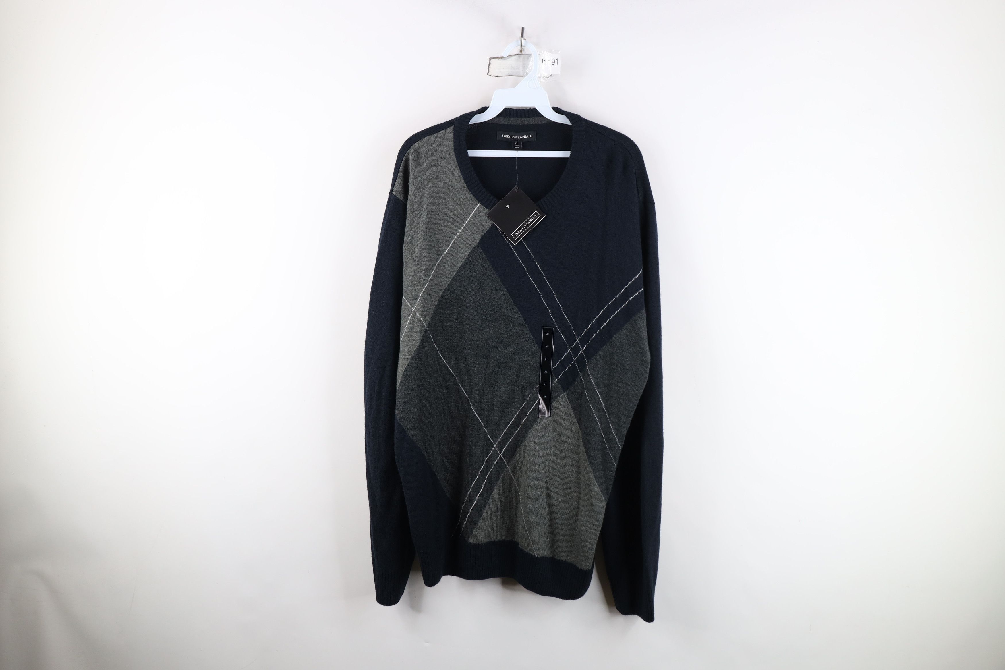 Vintage Deadstock Vintage Y2K Streetwear Knit Crewneck Sweater Size US XL / EU 56 / 4 - 1 Thumbnail