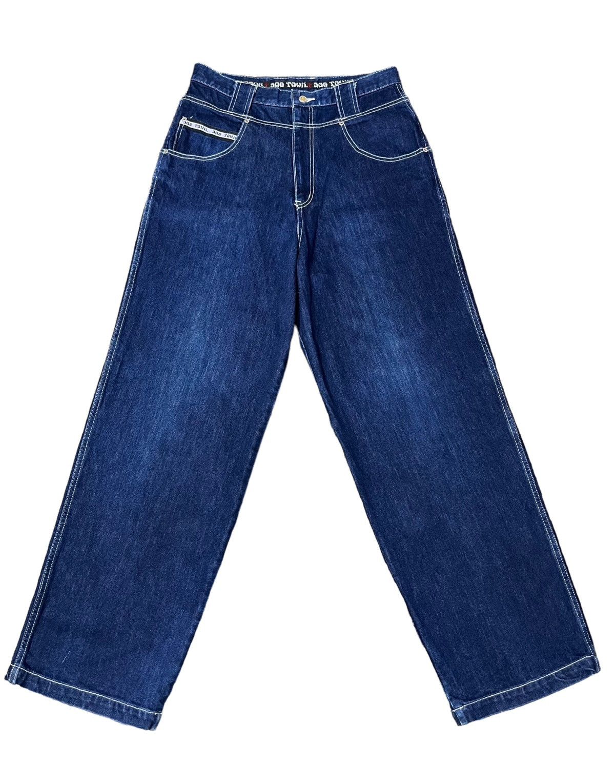 Dogtown RARE!! 90's Baggy DOGTOWN Hip Hop Skate Denim Pants Size US 31 - 2 Thumbnail