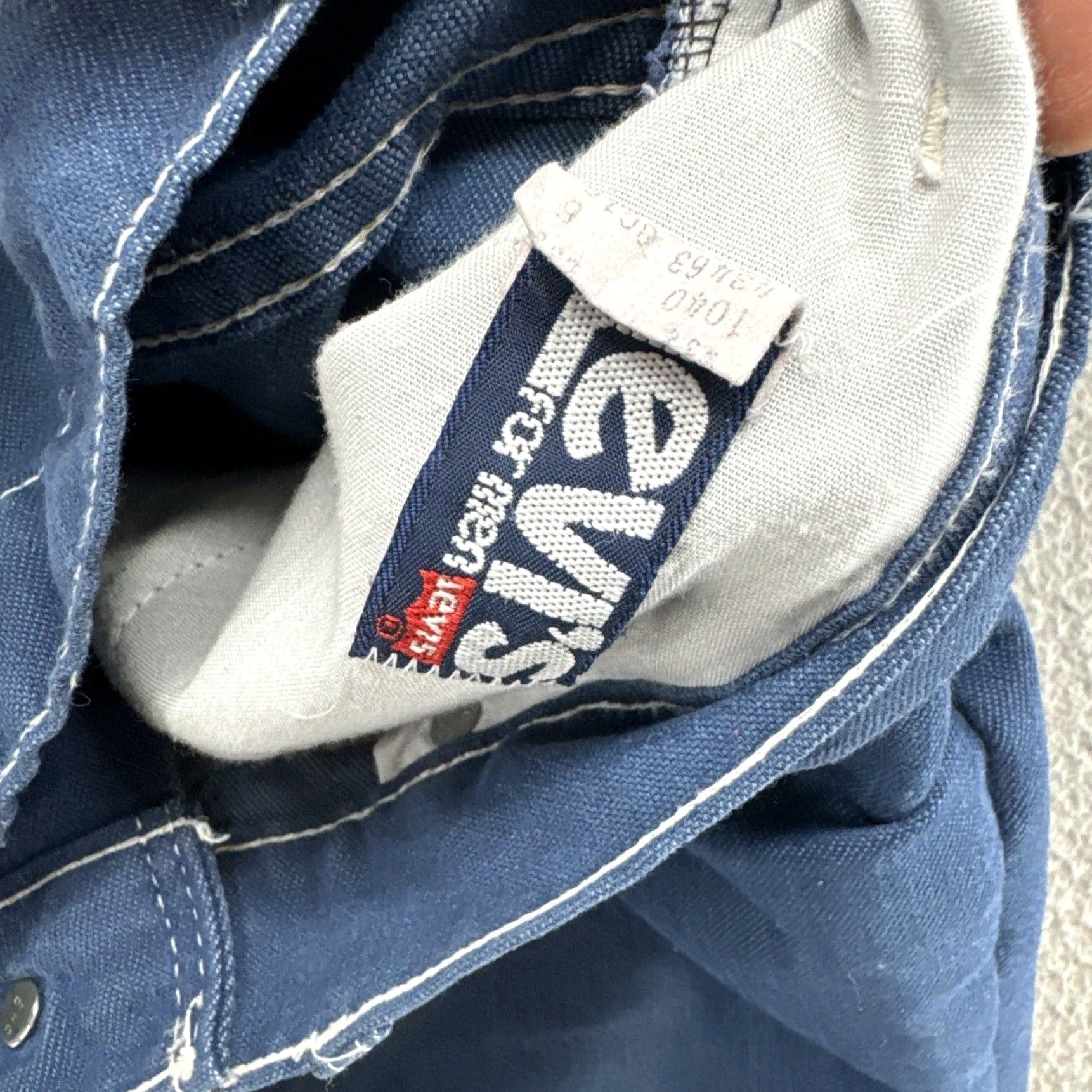 Levi's VINTAGE Levi’s Jeans For Men White Tab Medium Wash Denim Size 34x36 Blue 70s Straight Mens Size US 34 / EU 50 - 3 Thumbnail