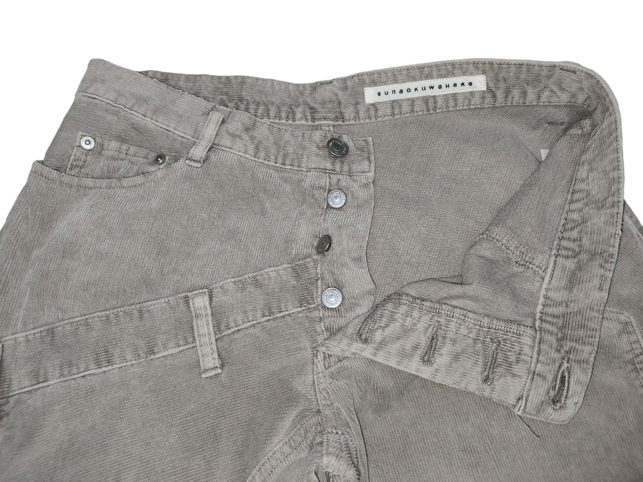 Issey Miyake Sunao Kawahara Reconstructed Corduroy Pant Size US 30 / EU 46 - 7 Thumbnail