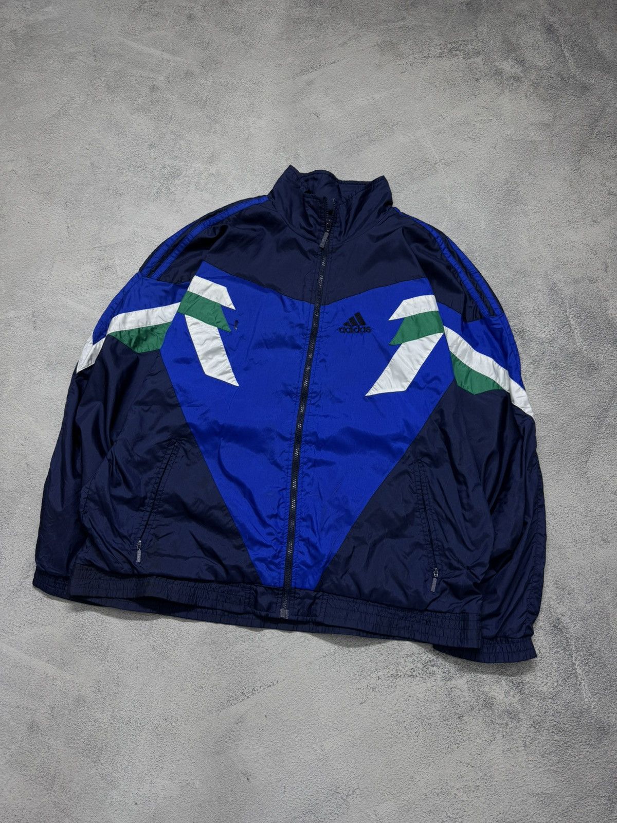 Adidas Vintage Y2k Adidas Nylon Logo Jacket 90’s Size US XL / EU 56 / 4 - 4 Thumbnail