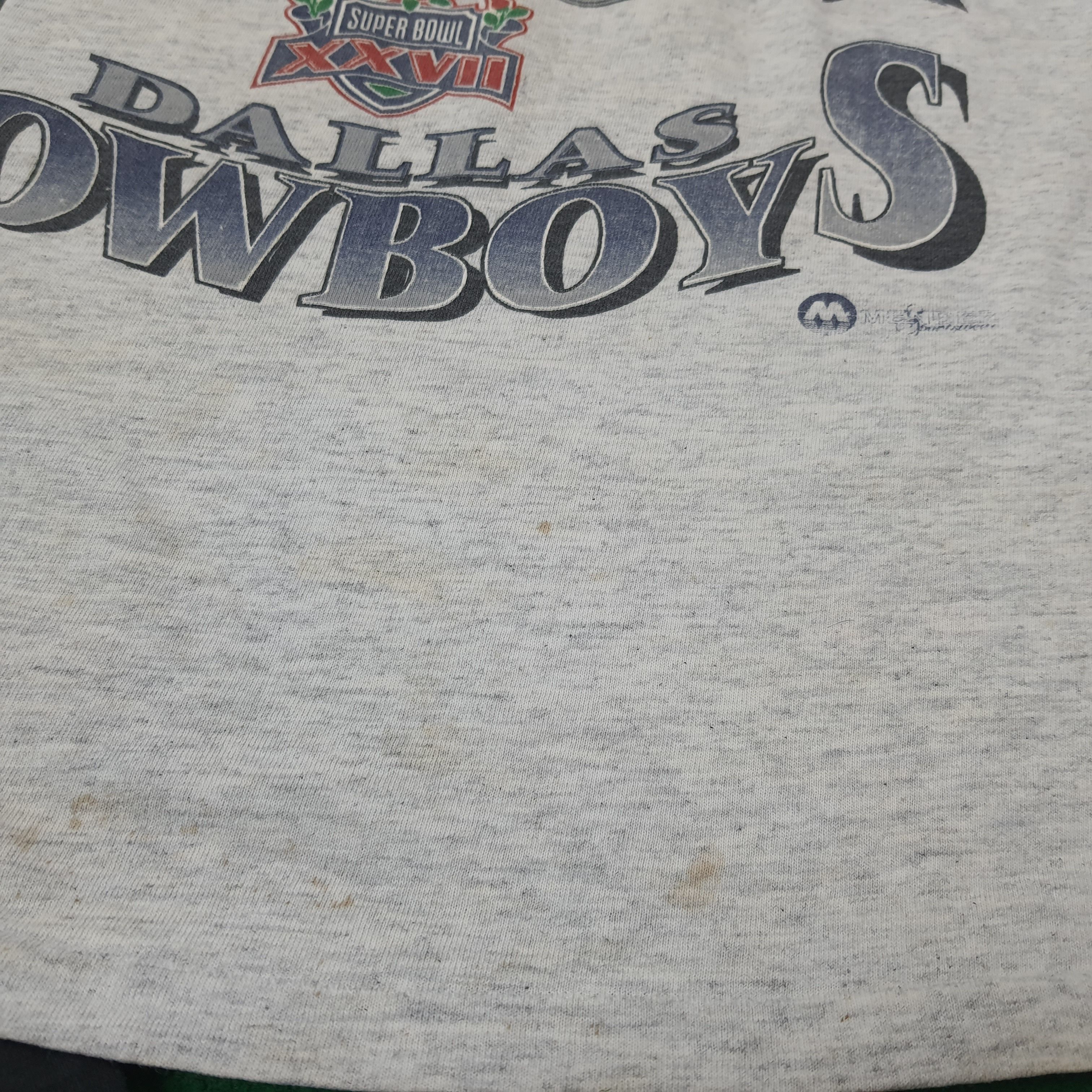 NFL × Vintage Vintage Super Bowl XXVI Dallas Cowboys Tshirt C219N76 Size US XXL / EU 58 / 5 - 9 Thumbnail