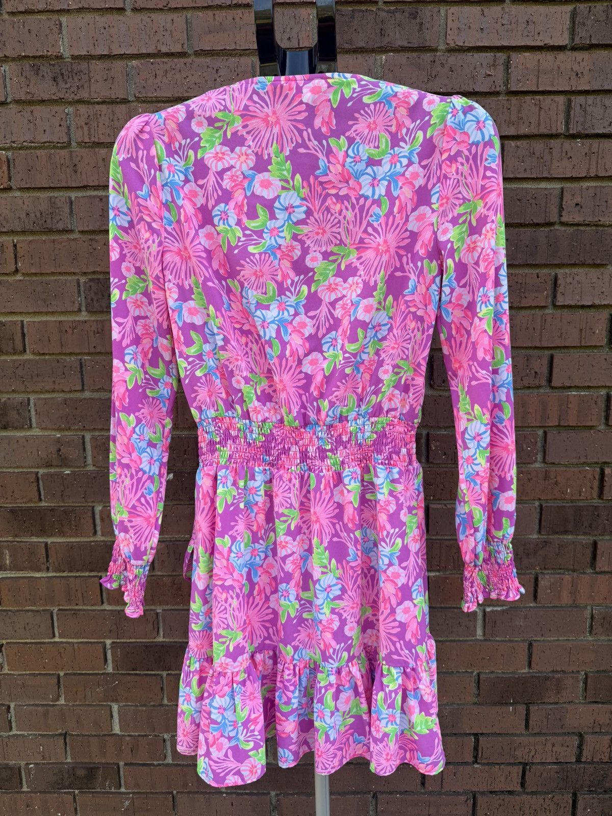Lilly Pulitzer Lilly Pulitzer Cristiana Stretch Dress Moms The Word Floral Size XS / US 0-2 / IT 36-38 - 6 Thumbnail