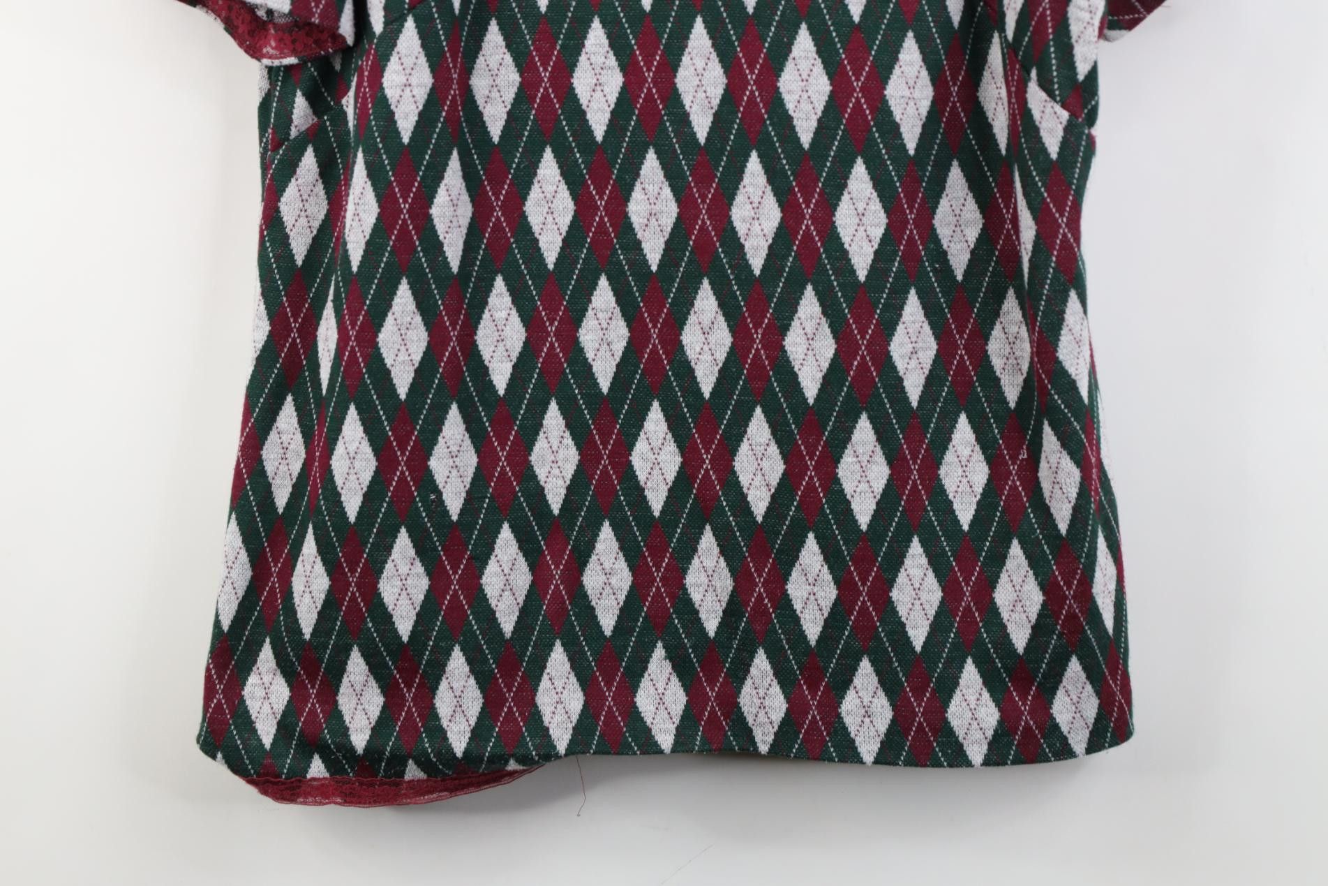Vintage Vintage 60s 70s Streetwear Argyle Diamond Knit Polo USA Size L / US 10 / IT 46 - 3 Thumbnail