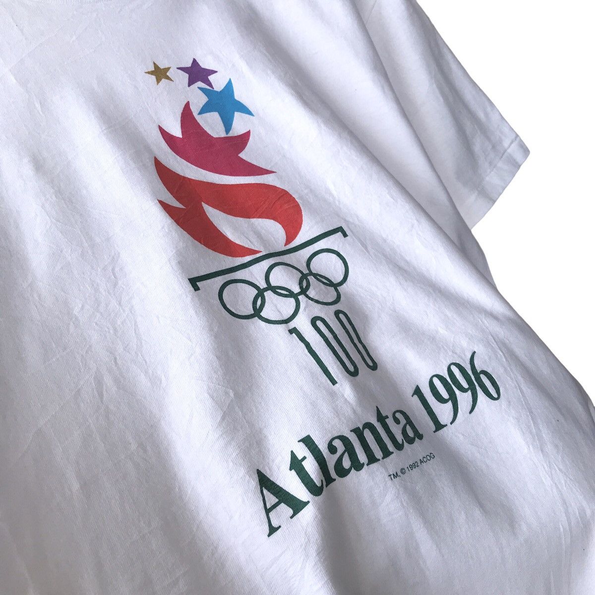 Hanes × USA Olympics × Vintage Olympic Atlanta 1996 Vintage NOS Hanes 92 Logo Tee Size US M / EU 48-50 / 2 - 4 Thumbnail