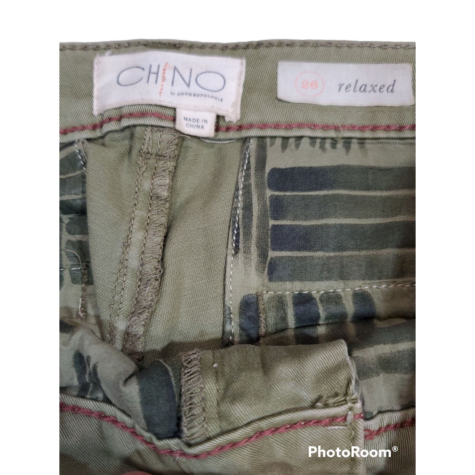 Anthropologie Chino Anthropologie | Relaxed Chinos w/ Leg Trim | Size 26 Size 26" / US 2 / IT 38 - 5 Thumbnail