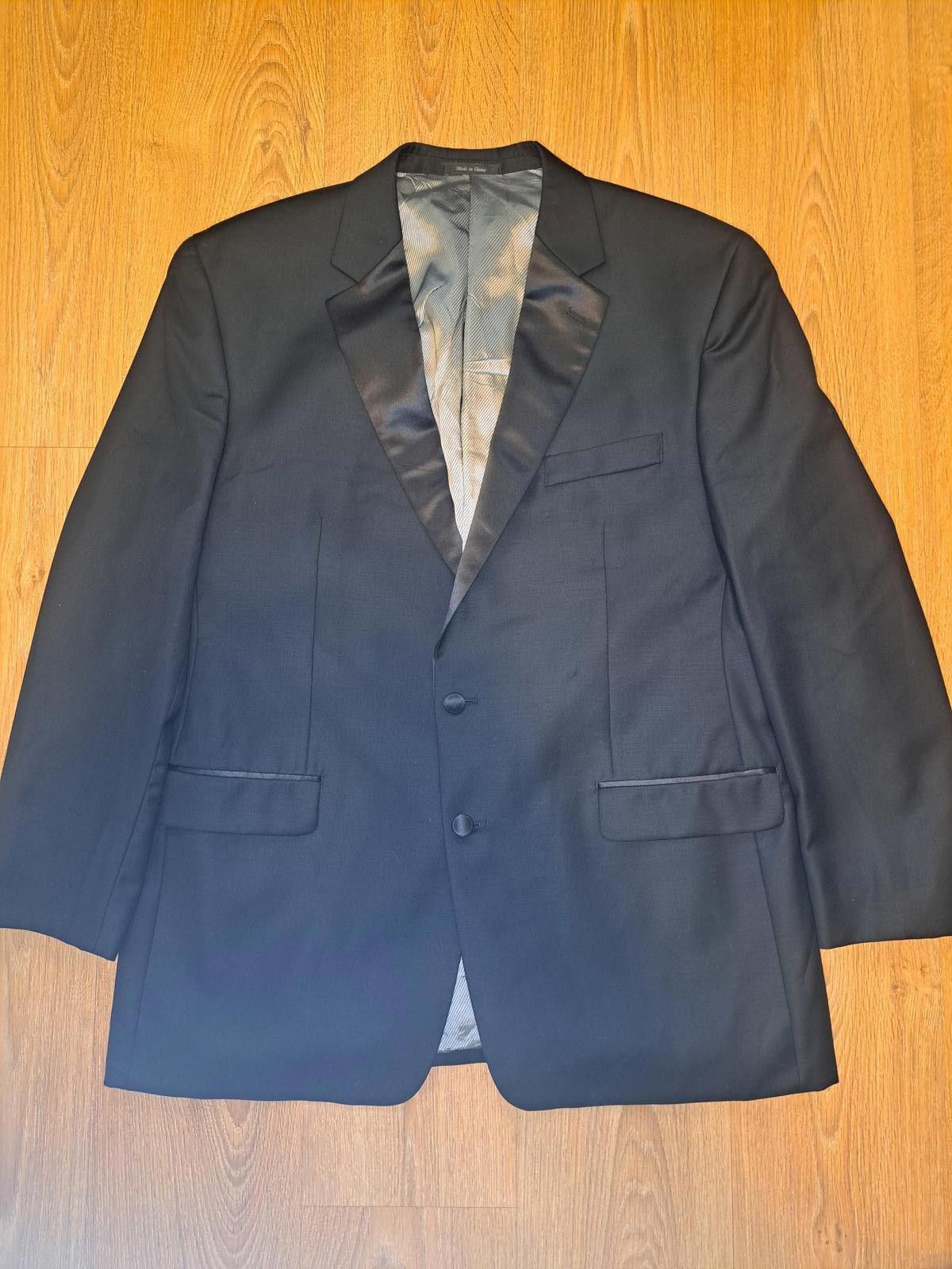 Calvin Klein Calvin Klein Tuxedo Jacket Separate Mens 48L Black 100% Wool Size 48L - 1 Thumbnail