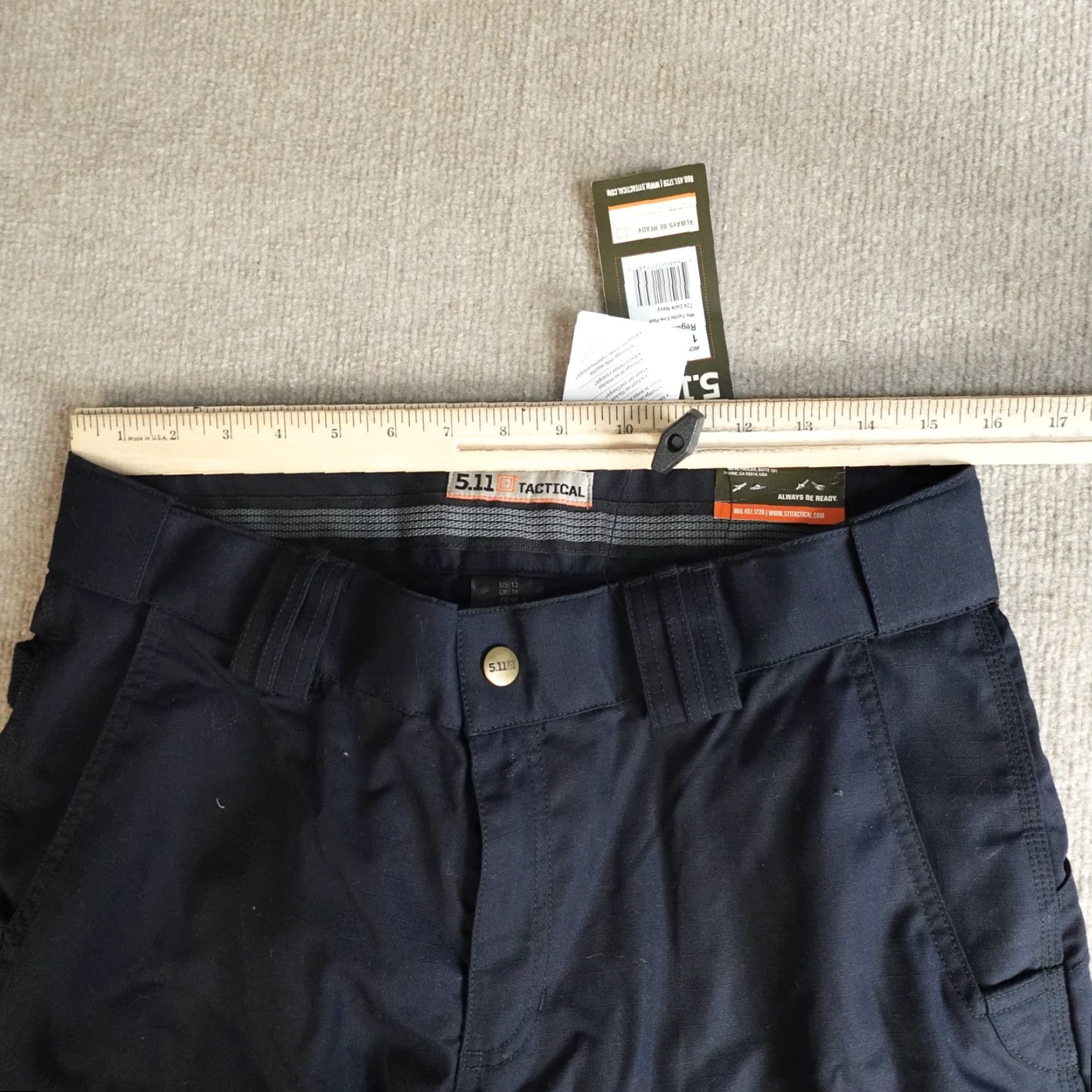 Vintage 5.11 Tactical Womens Pants 12 Blue Solid Cargo Taclite EMS Relaxed Fit NEW Size 34" / US 12 / IT 48 - 6 Thumbnail