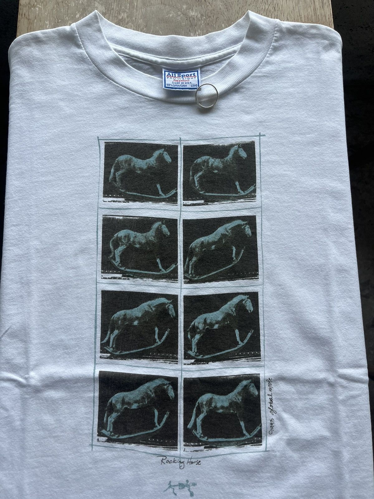 Vintage Vintage Rocking Horse Art by Global mode 1993’s T-shirt Size US L / EU 52-54 / 3 - 5 Thumbnail