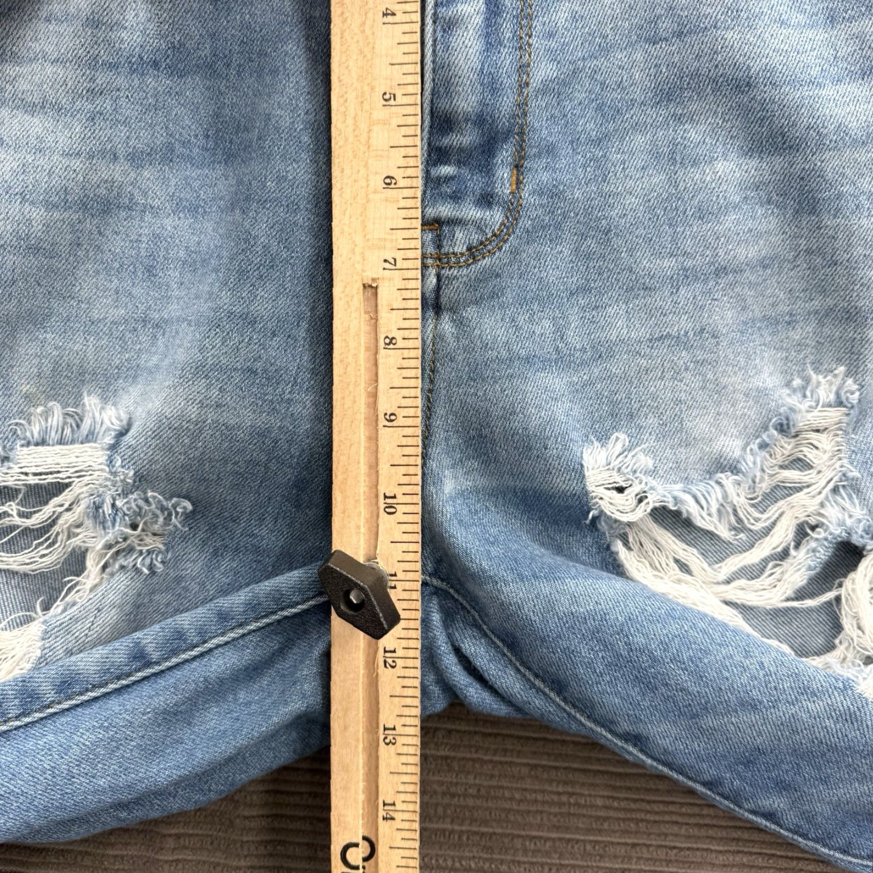 Vintage Judy Blue Jeans Women 28 Blue Cotton Denim High Rise Boyfriend Fit Comfort Stretch Regular Inseam 27 Size 28" / US 6 / IT 42 - 6 Thumbnail