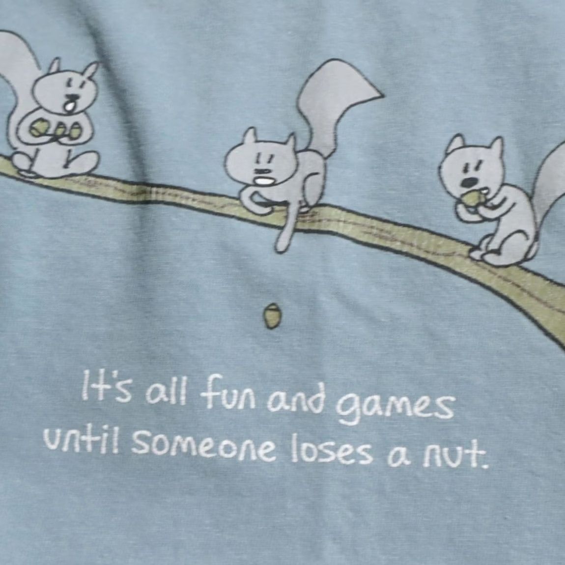 Urban Republic Urban Republic Squirrel Lose a Nut Solid T-Shirt Blue Men's L Size US L / EU 52-54 / 3 - 7 Thumbnail