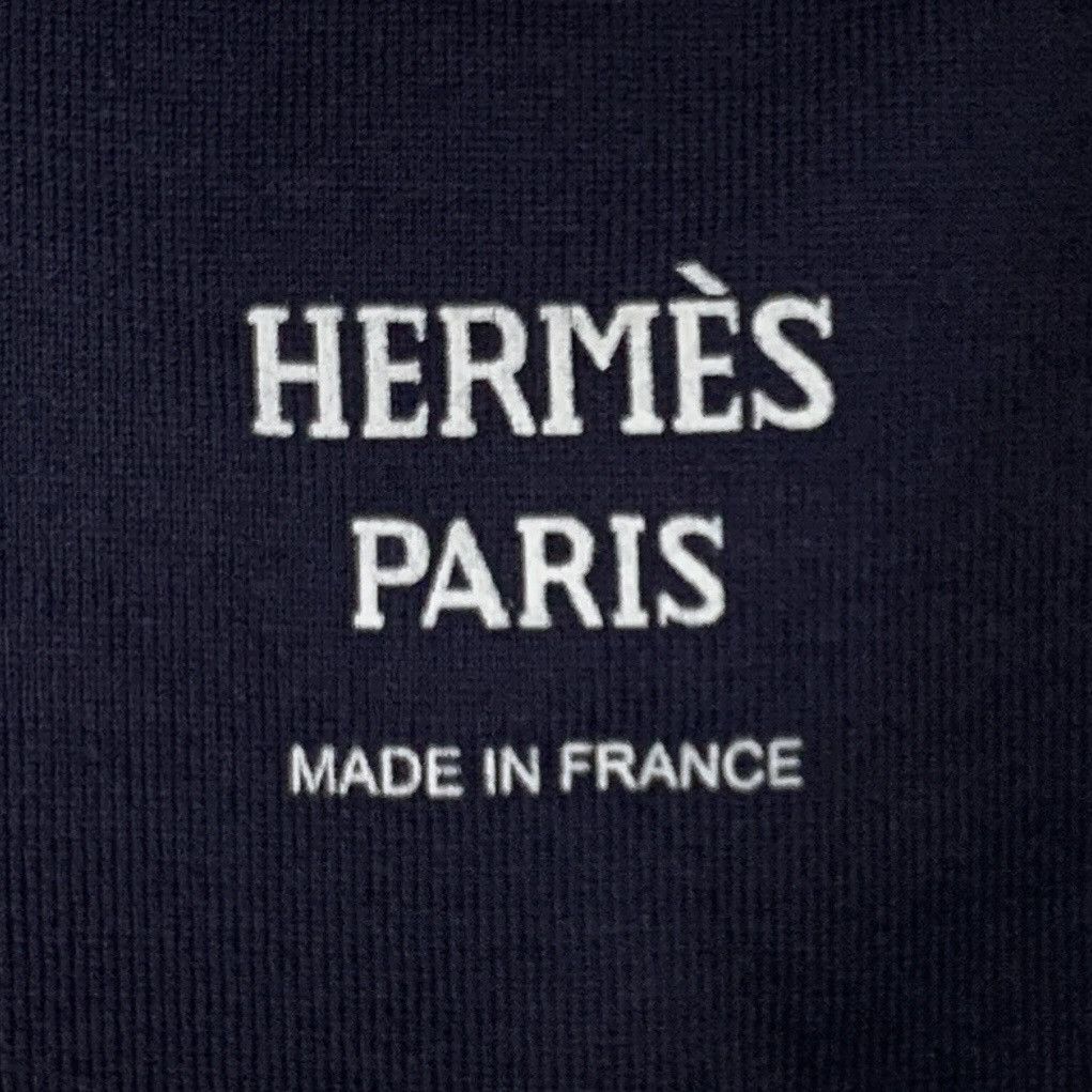 Hermes Hermès Style Dark Blue Lock Print Short Sleeve T-Shirt K26WX Size L / US 10 / IT 46 - 6 Thumbnail