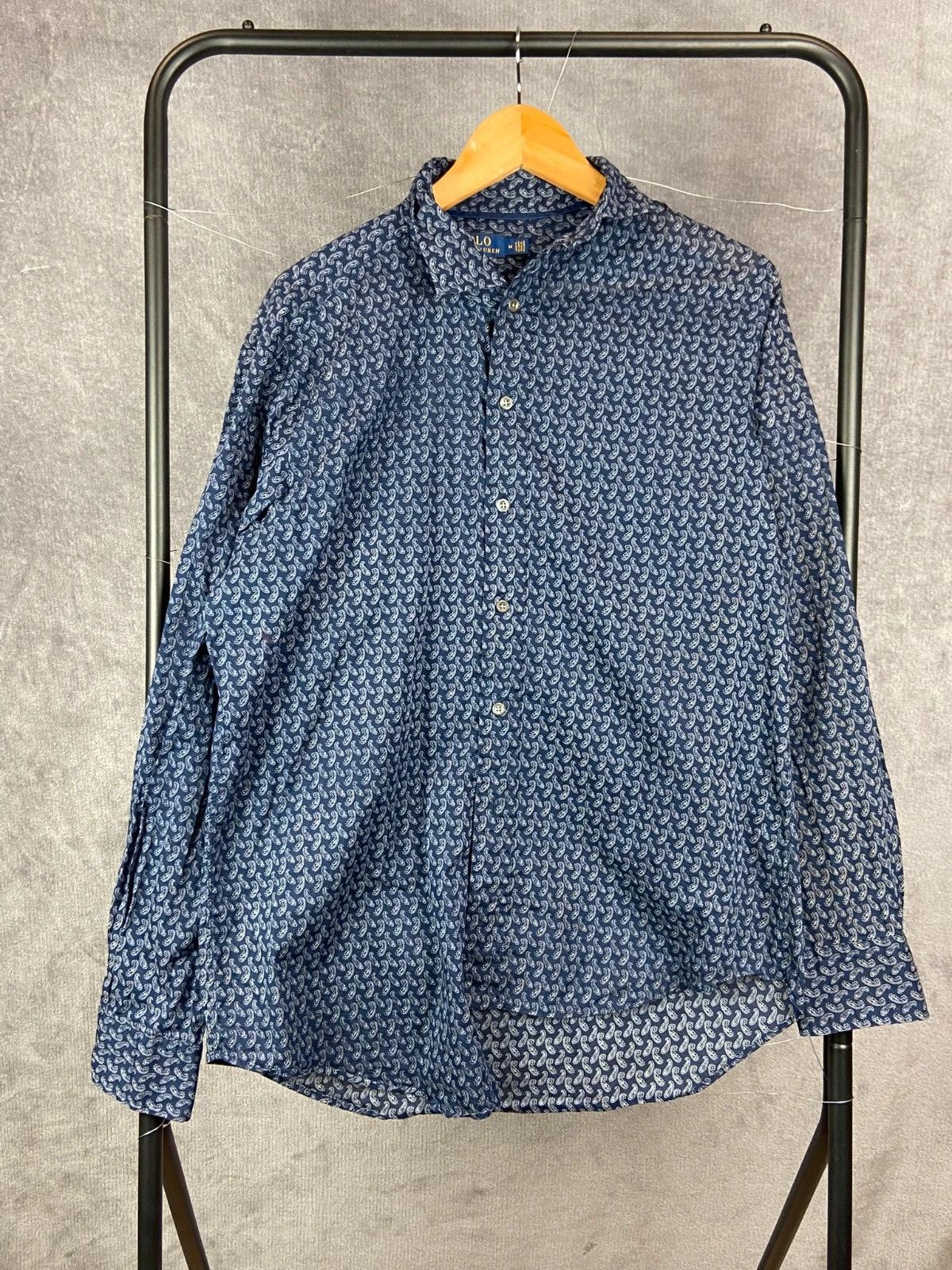 Polo Ralph Lauren Ralph Lauren paisley print navy shirt M Size US M / EU 48-50 / 2 - 1 Thumbnail