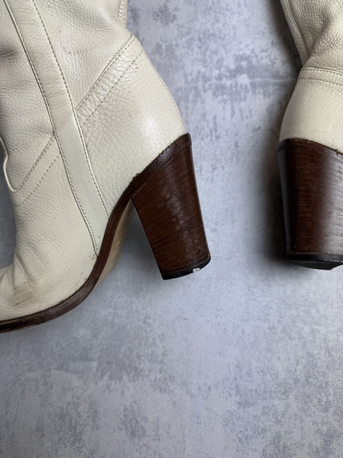 Gucci Gucci Designer Rare Cowboys Leather High Vintage Heels Boots Size US 6 / IT 36 - 14 Thumbnail