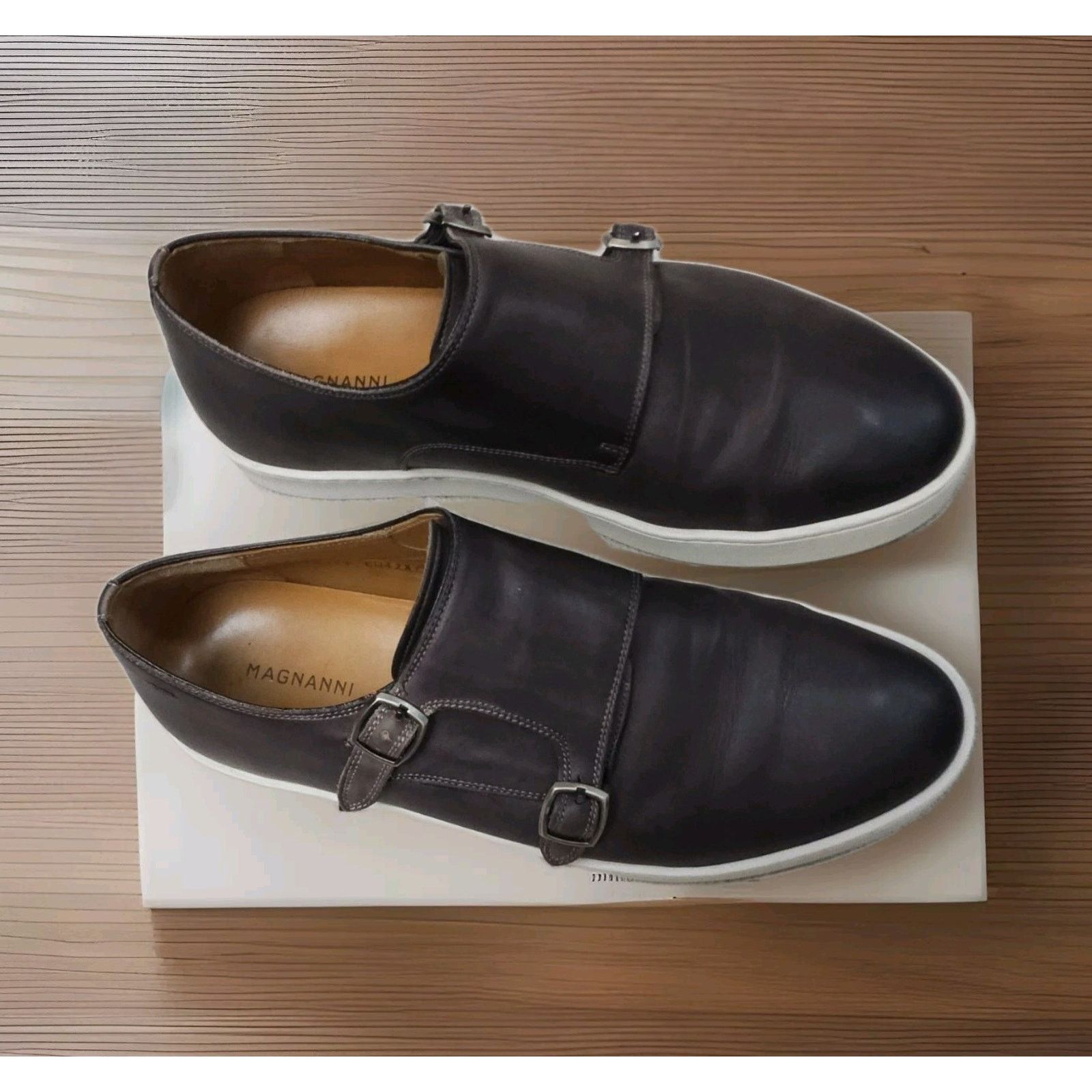 Magnanni Magnanni Latham Men's Brown Leather Shoes Size 9.5 Size US 9.5 / EU 42-43 - 1 Thumbnail