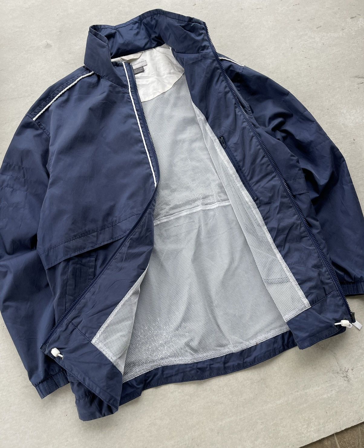 Nike 🔥Vintage 90s Nike Men's Windbreaker Hood Jacket Size US L / EU 52-54 / 3 - 8 Thumbnail