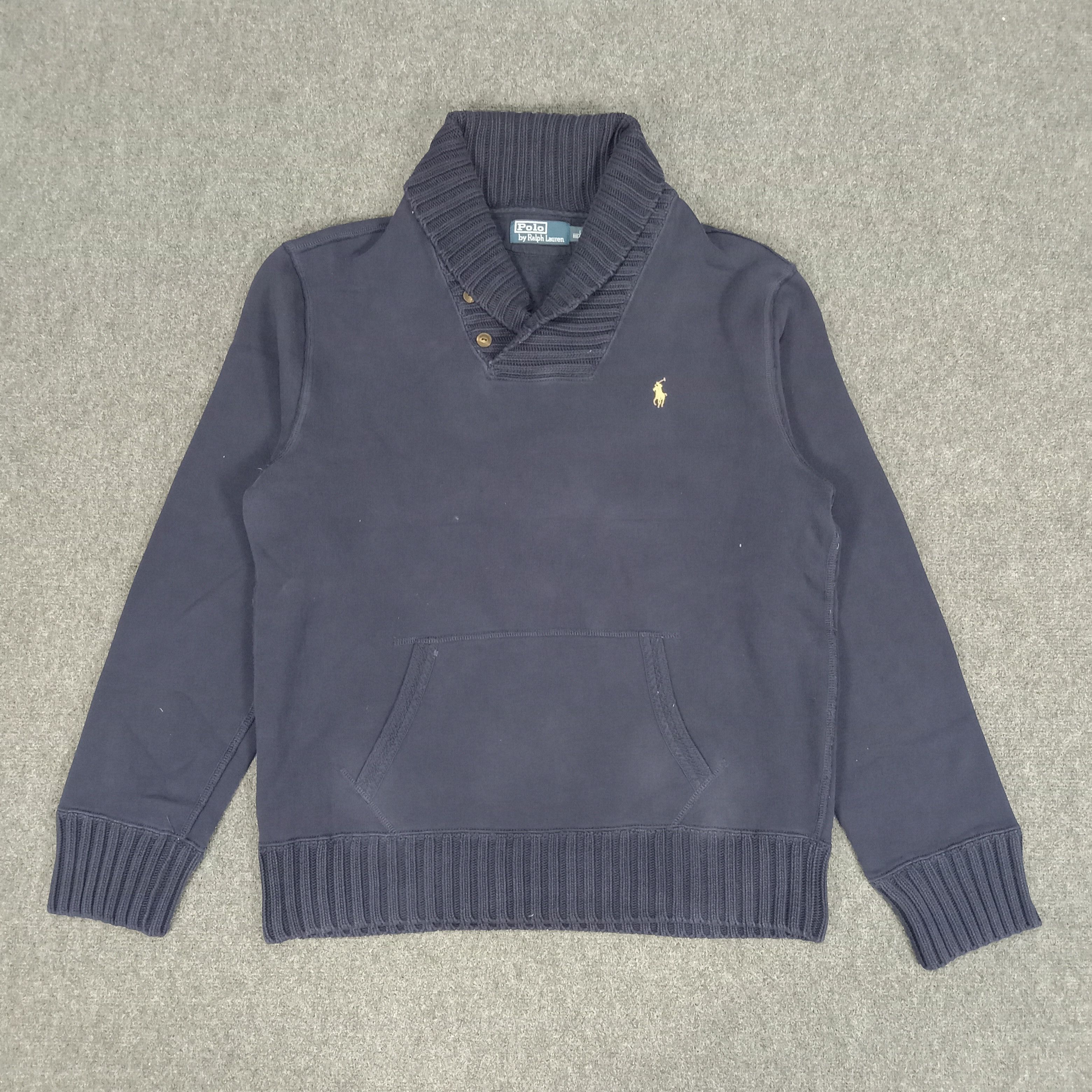 Polo Ralph Lauren × Vintage Polo Ralph Lauren Rare Style Winter Sweatshirt Size US L / EU 52-54 / 3 - 1 Thumbnail