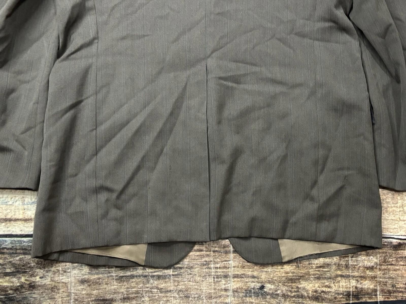 Barneys New York Barneys New York Blazer Jacket Mens 44R Virgin Wool Fishbone Size 44R - 9 Thumbnail