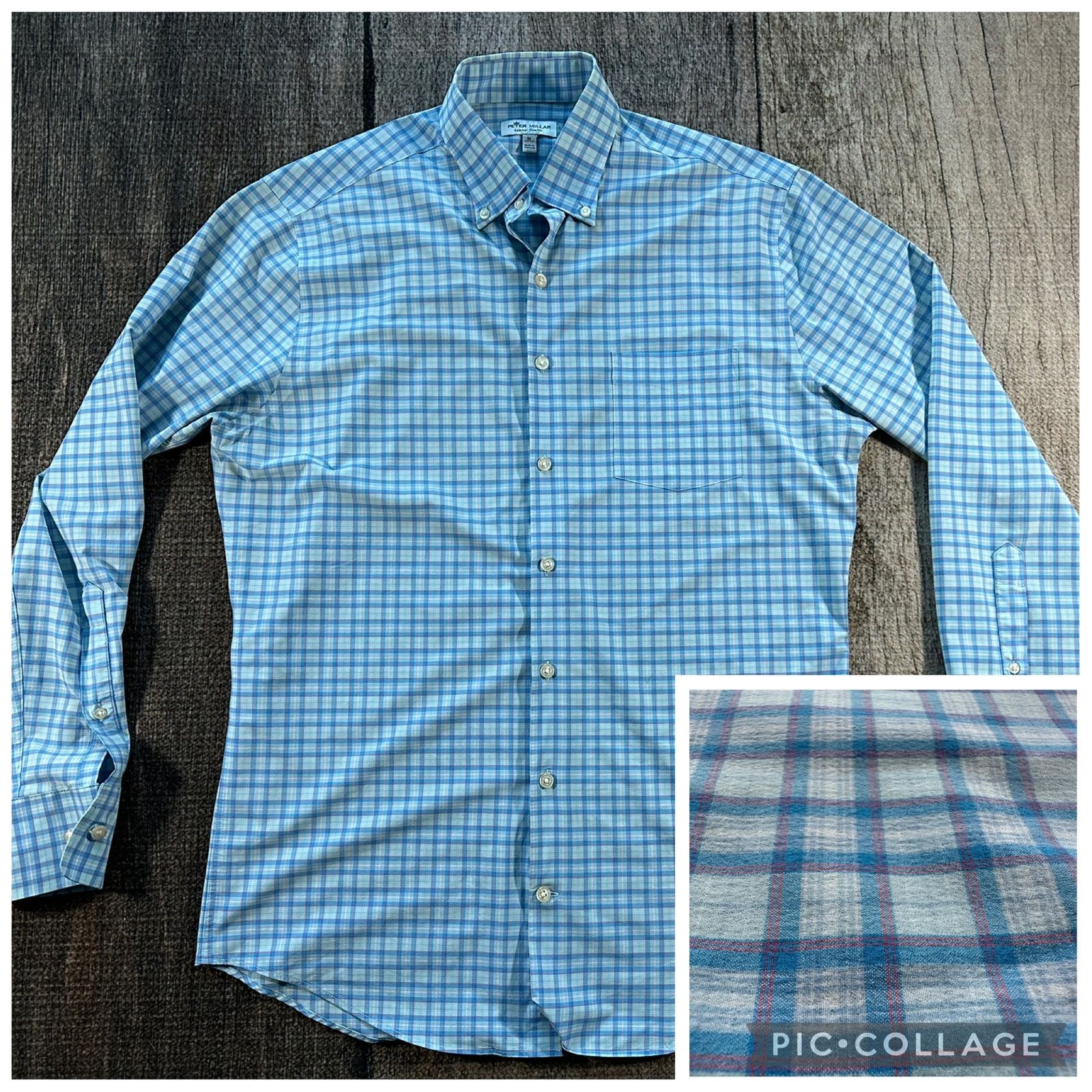 Peter Millar Peter Millar Summer Comfort Blue White Mens Med Long Sleeve Size US L / EU 52-54 / 3 - 1 Thumbnail