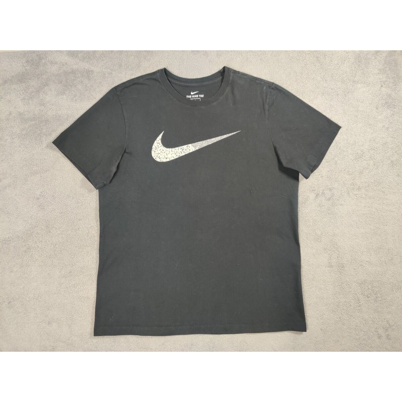 Nike Nike Shirt Adult Mens Large Black Big Swoosh Logo Size US L / EU 52-54 / 3 - 1 Thumbnail