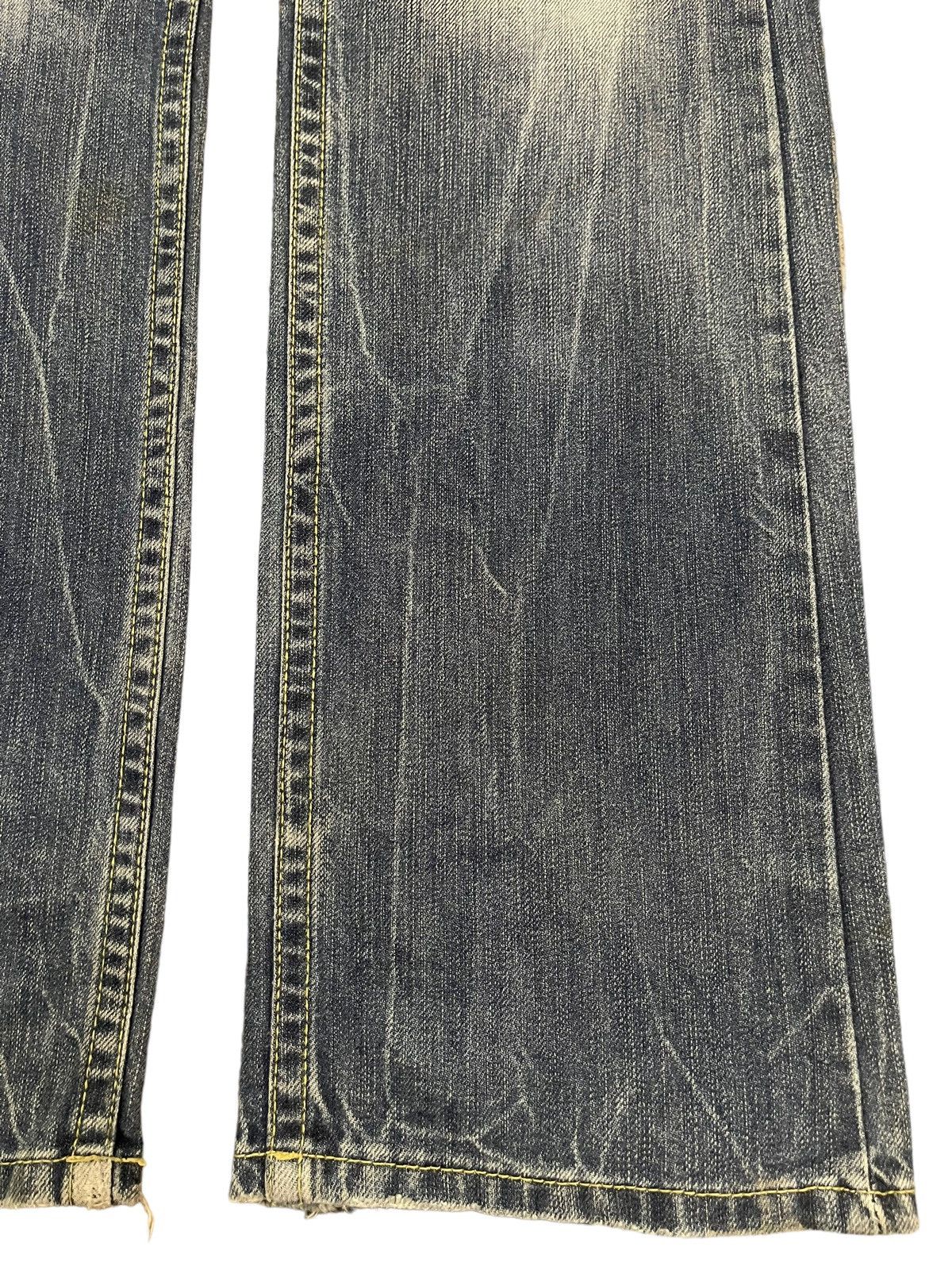 14th Addiction Vintage Japanese Brand Blue Thunder Wash Style Bootcut Jeans Size US 29 - 6 Thumbnail
