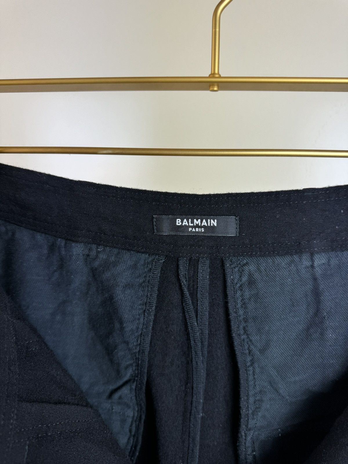 Balmain Balmain boiled wool cargo Bermuda shorts black high rise Size 28" / US 6 / IT 42 - 12 Thumbnail