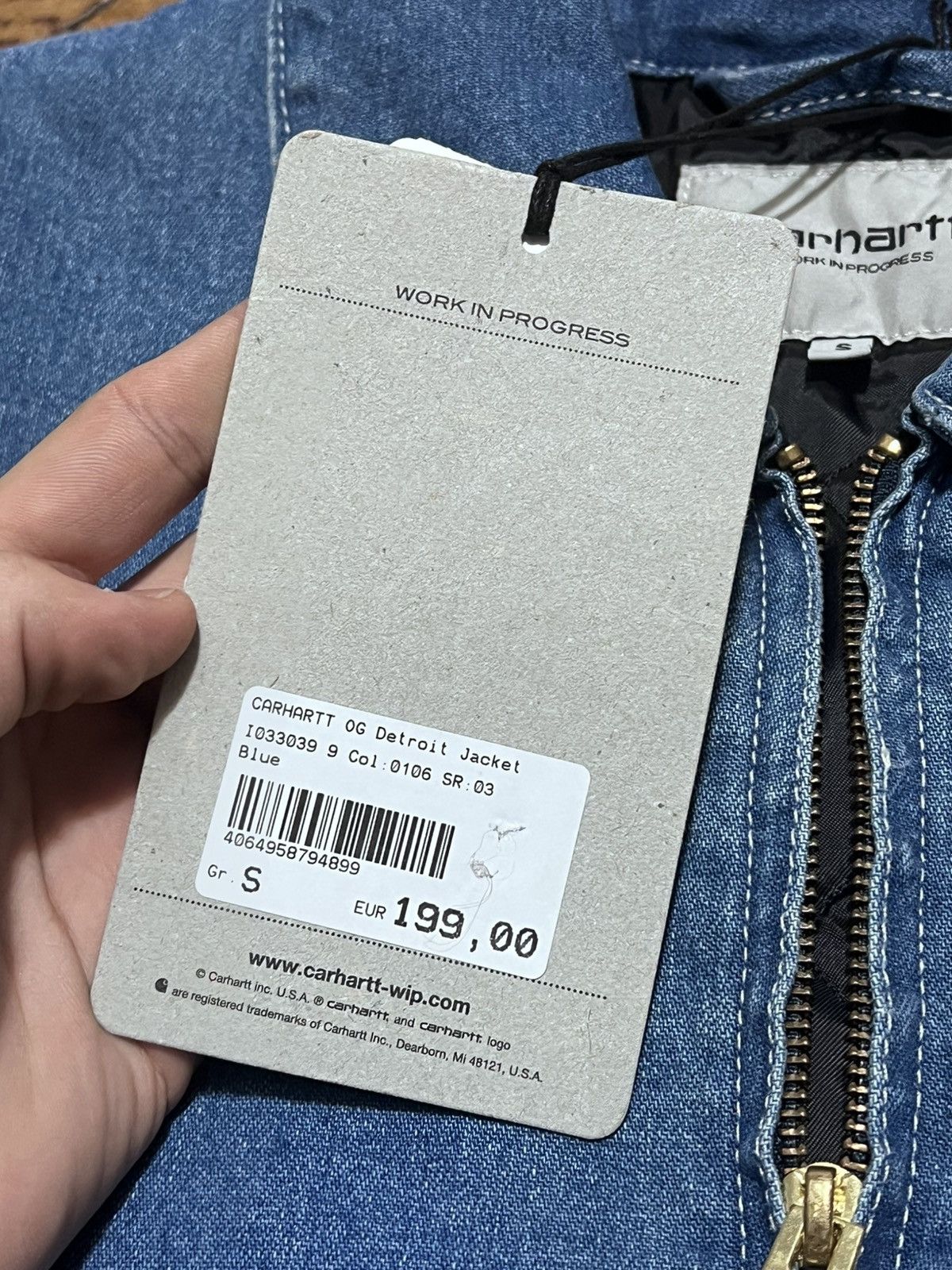 Carhartt Carhartt OG Detroit Jacket blue denim S Size US S / EU 44-46 / 1 - 11 Thumbnail