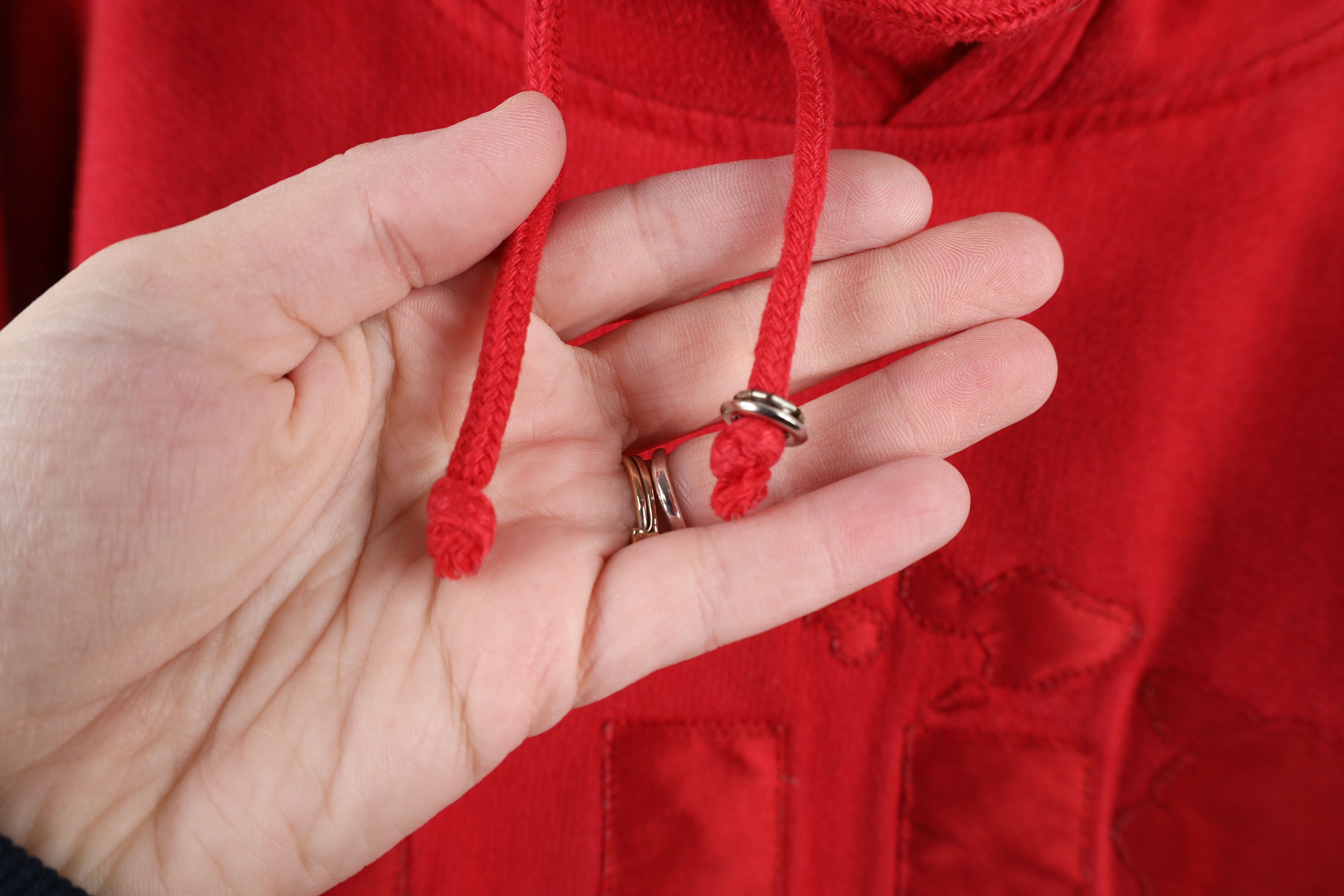 Vintage Vintage 90s Streetwear Hawaii HI Hoodie Sweatshirt Red Size US XL / EU 56 / 4 - 4 Thumbnail
