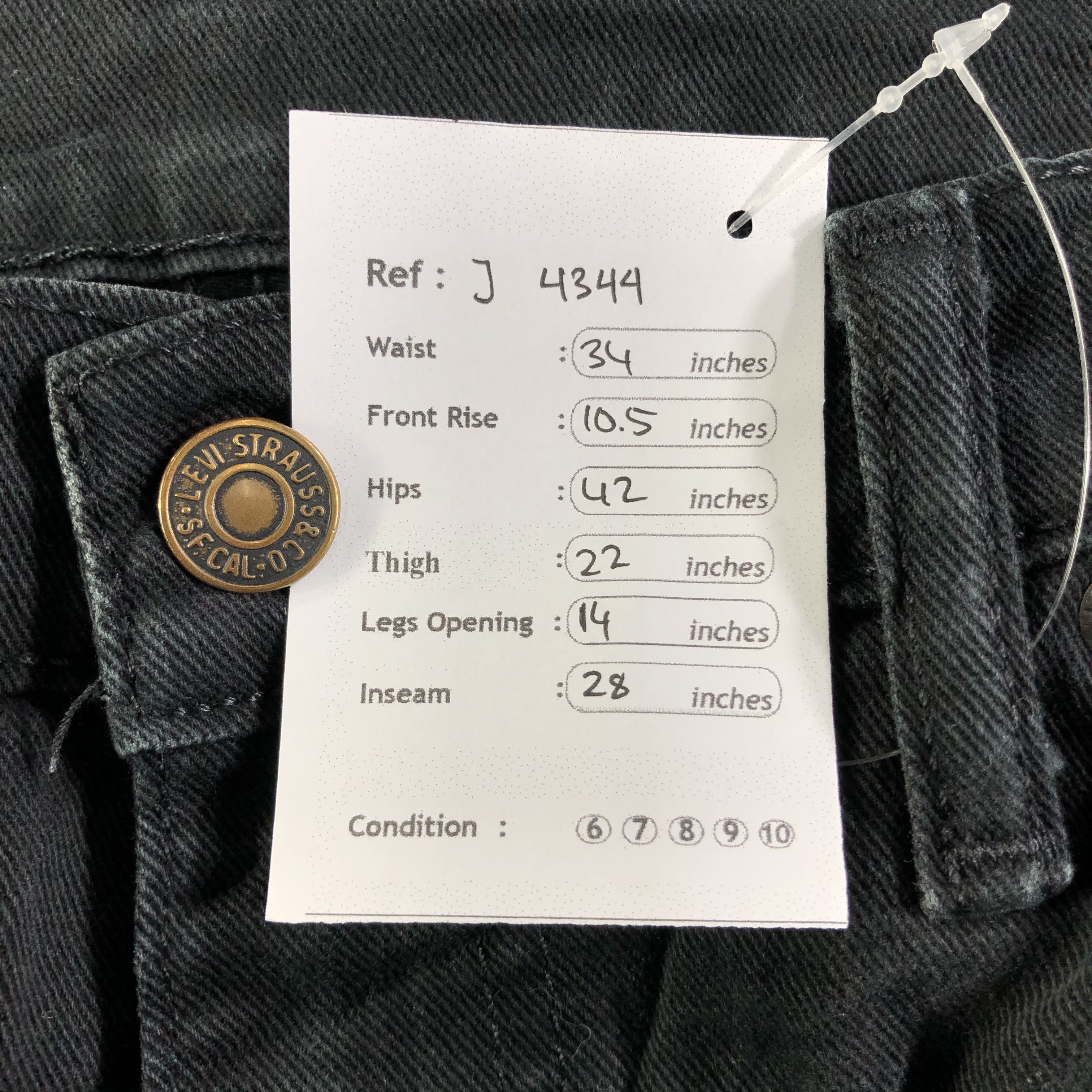 Levi's Vintage Levis 513 Jeans-J4344 Size US 34 / EU 50 - 11 Thumbnail