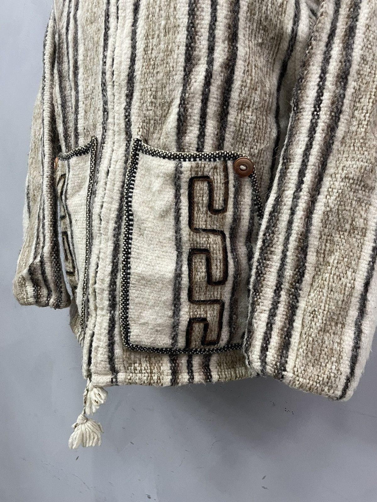 Nirvana Kurt kobain style Knit Wool aztec zip hoodie 90s Vintage Size US M / EU 48-50 / 2 - 3 Thumbnail