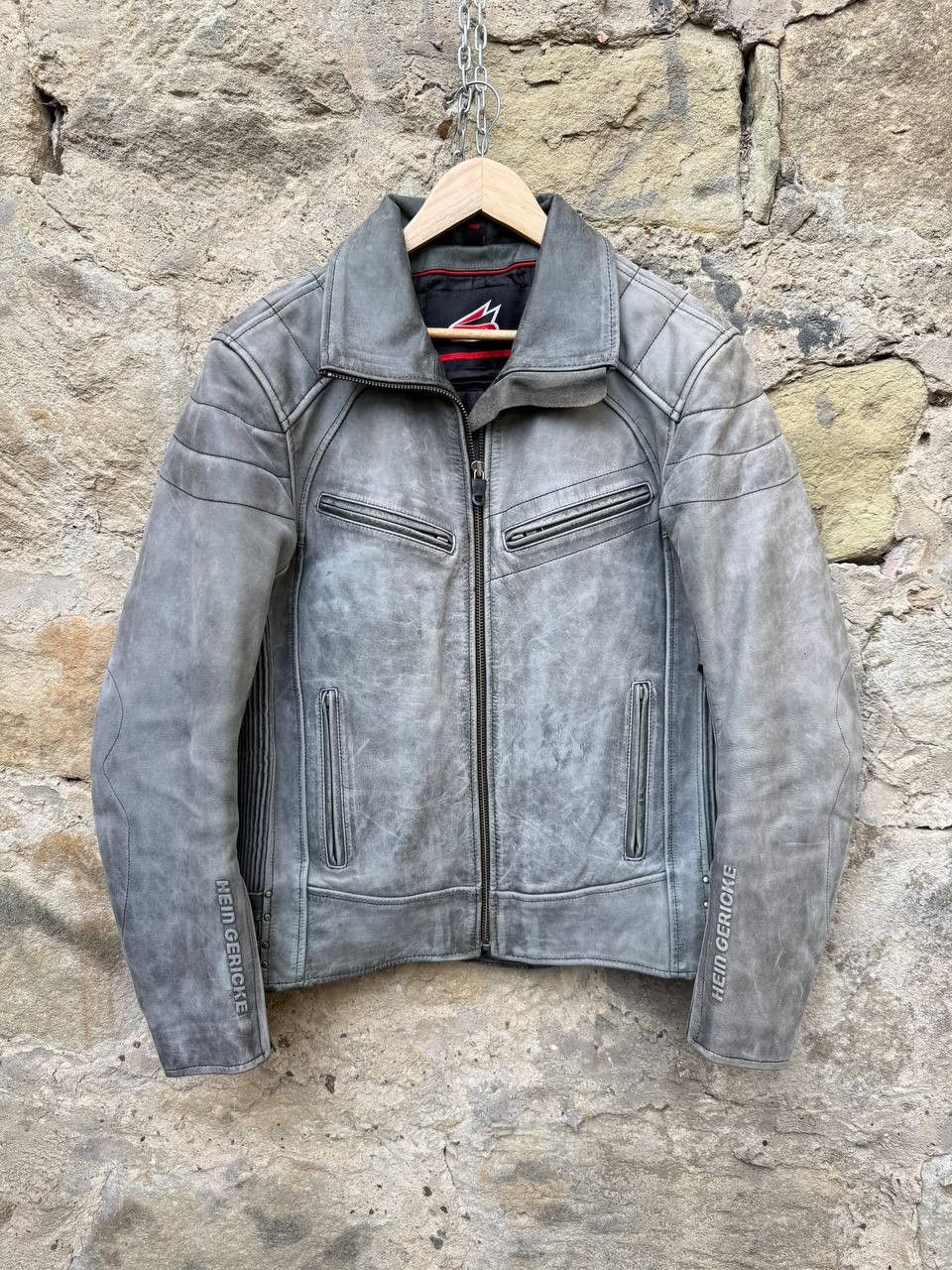 Hein Gericke Hein Gericke Distressed Moto Leather Biker Jacket Cafe Racer Size US L / EU 52-54 / 3 - 1 Thumbnail